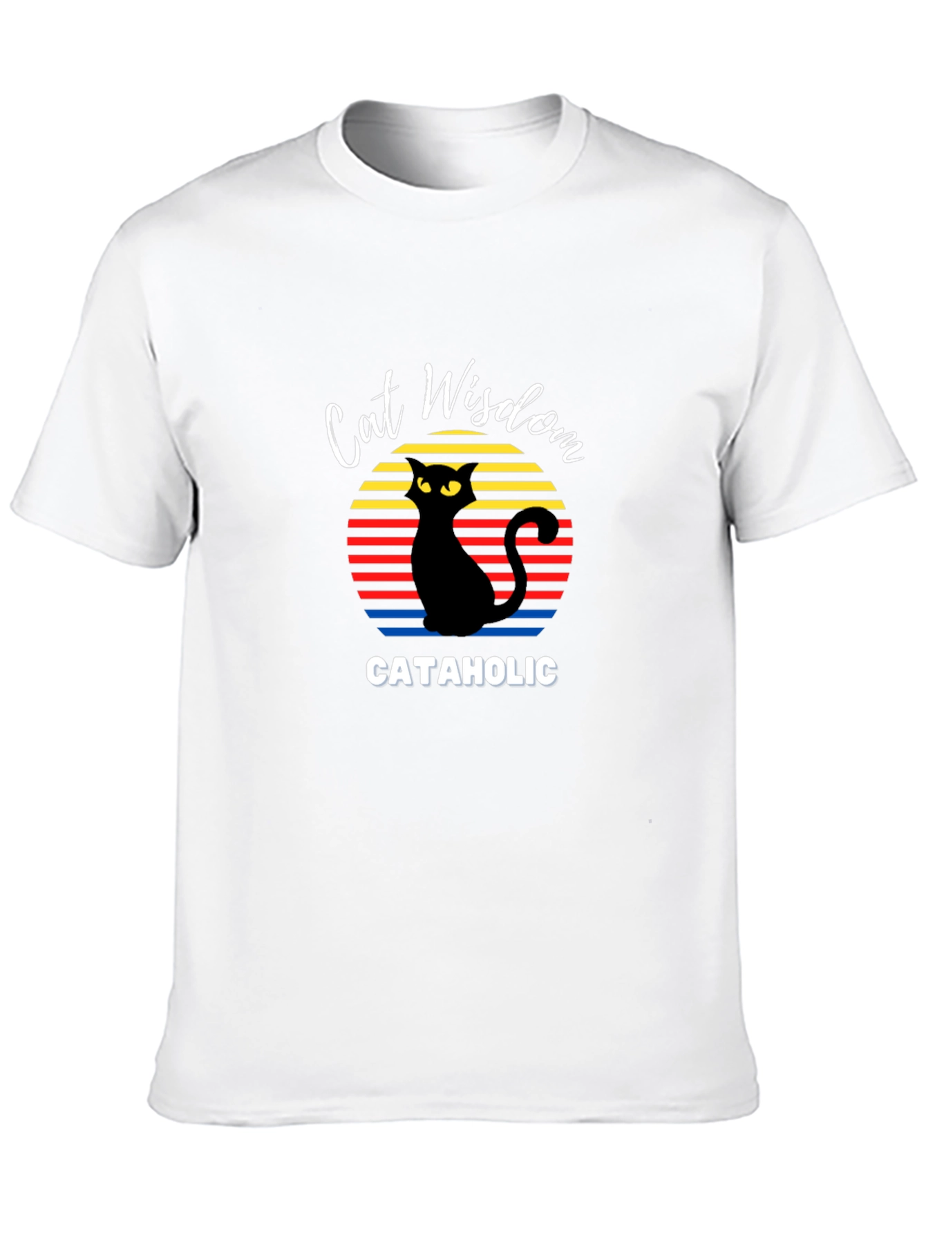 Cat Wisdom Cataholic Graphic T-Shirt