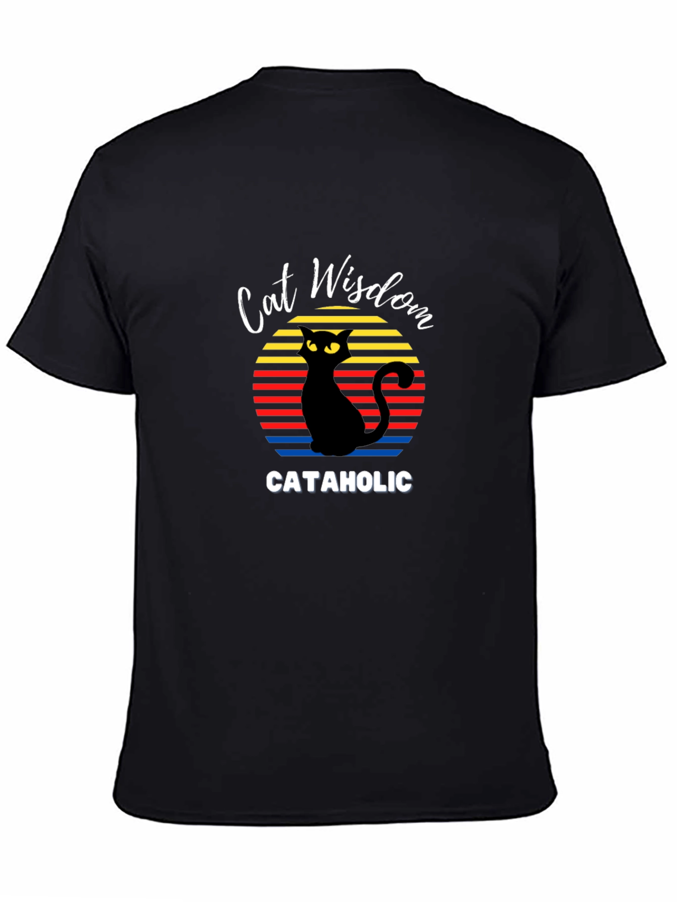 Cat Wisdom Cataholic Graphic T-Shirt