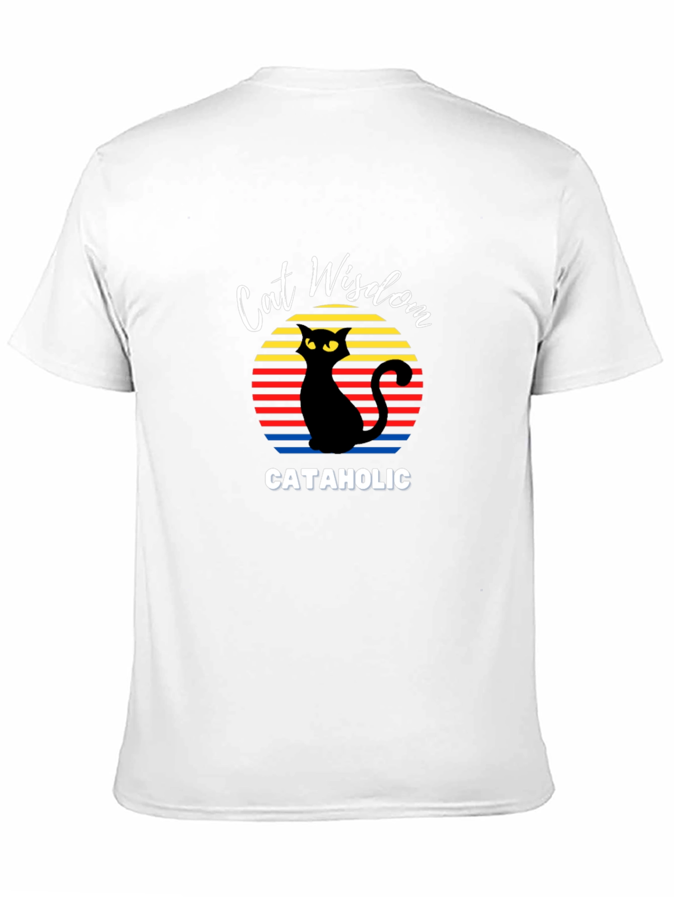 Cat Wisdom Cataholic Graphic T-Shirt