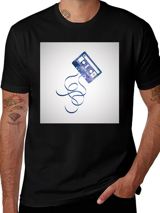 Galaxy Cassette Tape Graphic T-Shirt