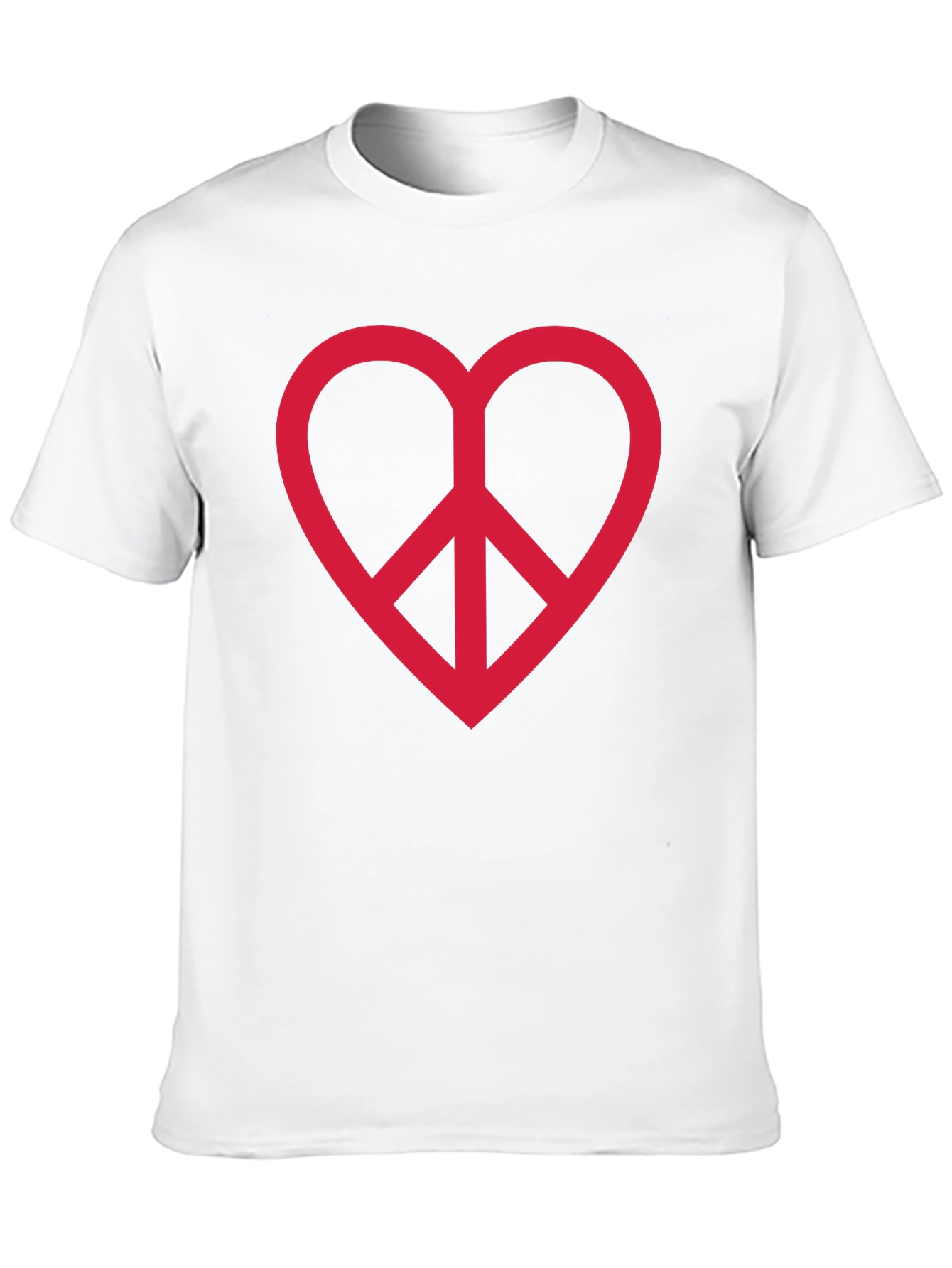 Peace and Love Heart T-Shirt