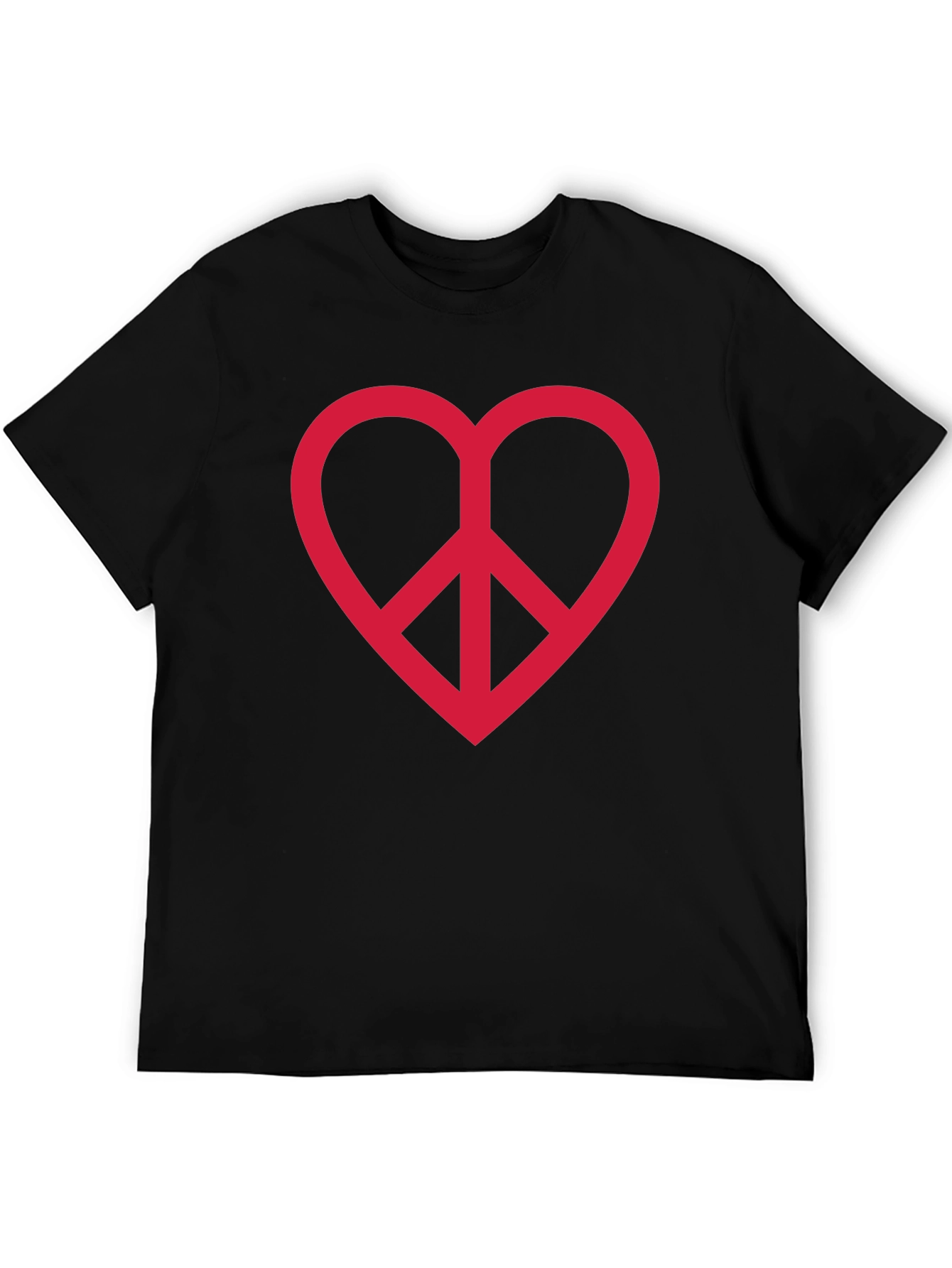 Peace and Love Heart T-Shirt