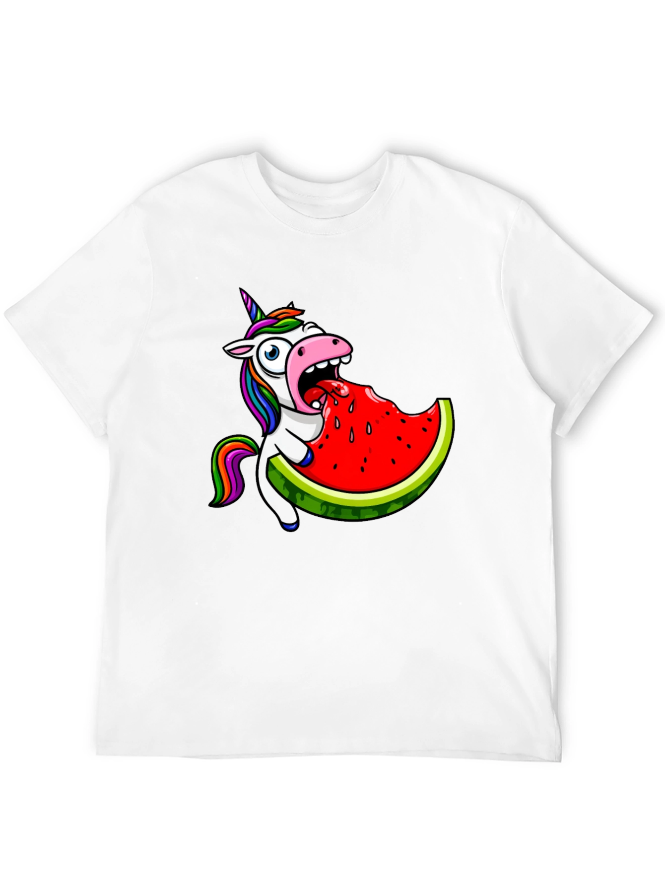 Unicorn Eating Watermelon Graphic Tee