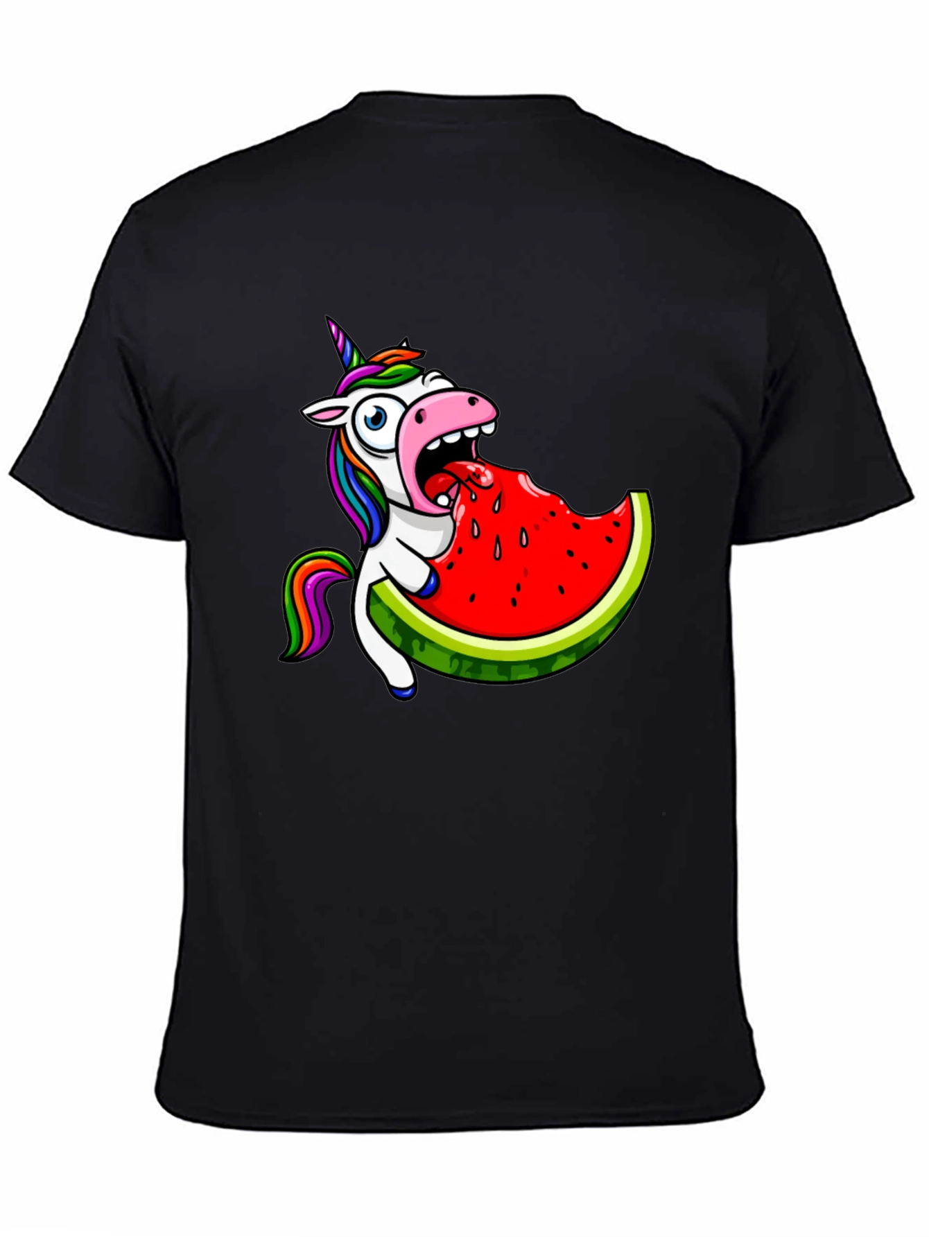 Unicorn Eating Watermelon Graphic Tee