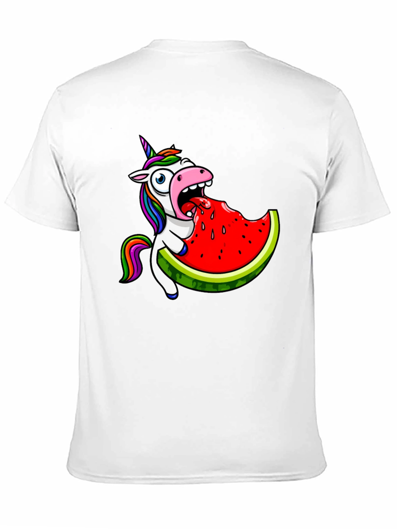 Unicorn Eating Watermelon Graphic Tee