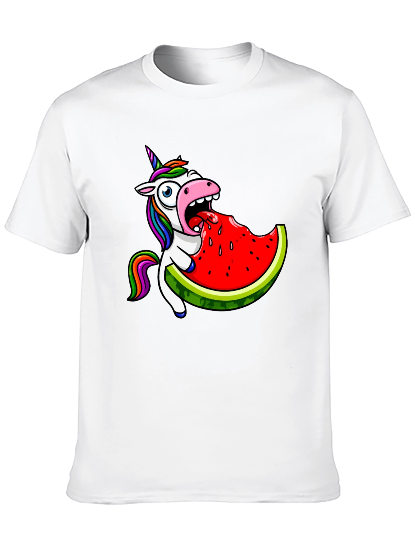 Unicorn Eating Watermelon Graphic Tee