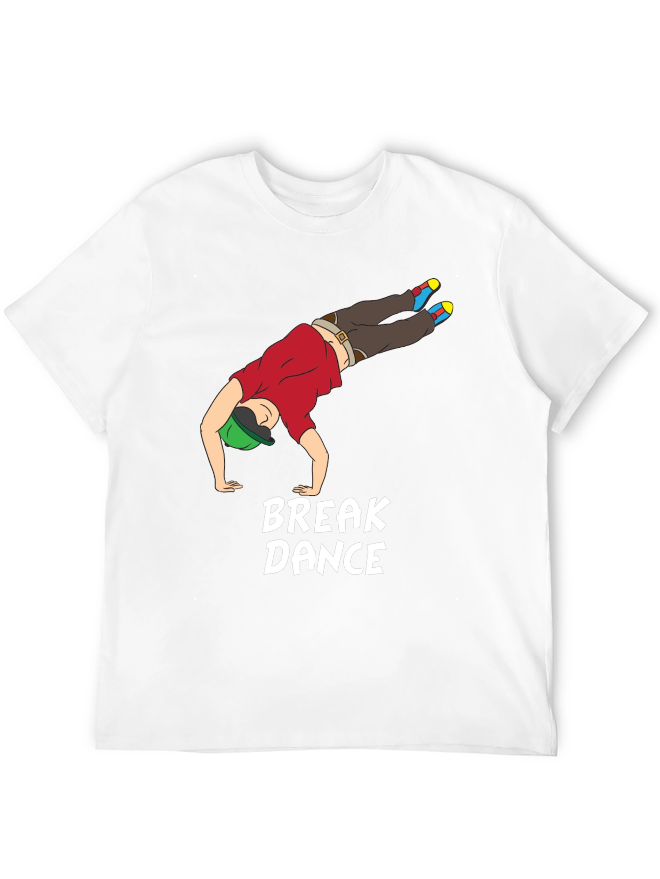 Breakdance Graphic Tee - Black Cotton T-Shirt