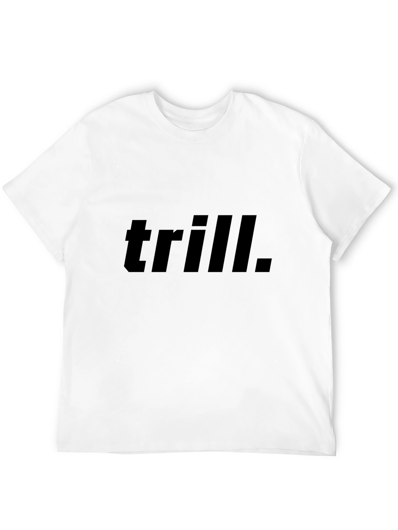 Trill Graphic Tee - Black Cotton Casual T-Shirt