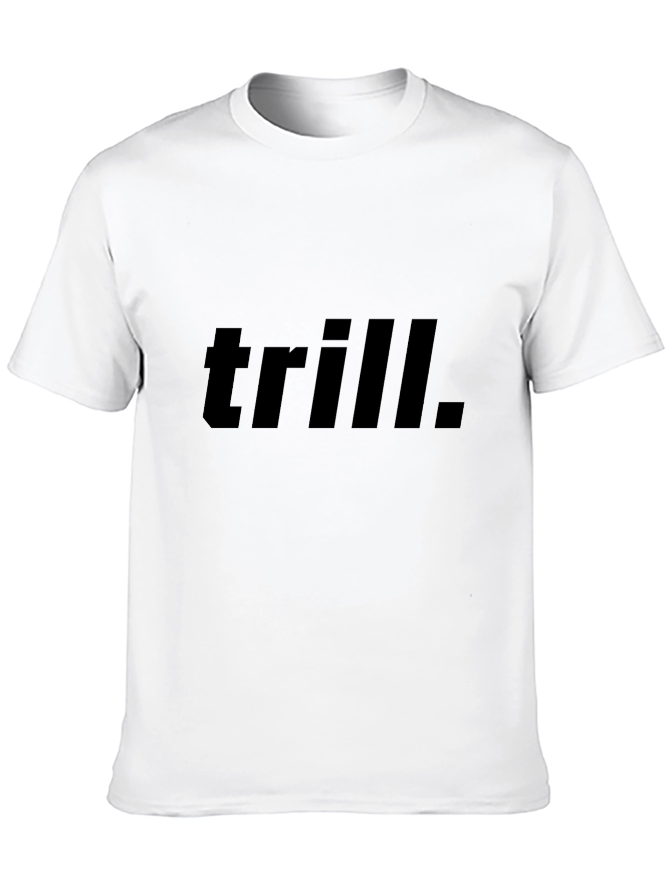 Trill Graphic Tee - Black Cotton Casual T-Shirt