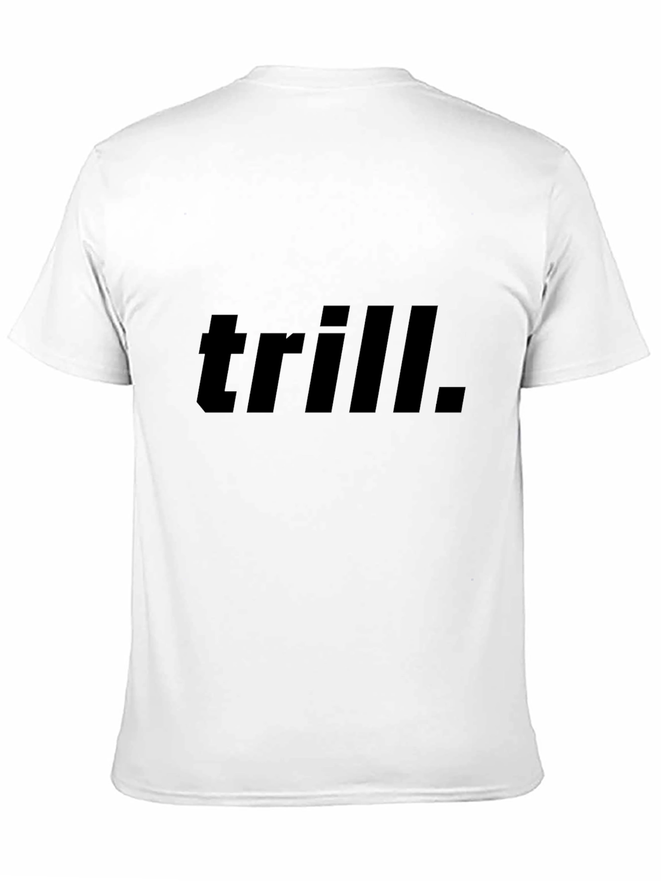 Trill Graphic Tee - Black Cotton Casual T-Shirt