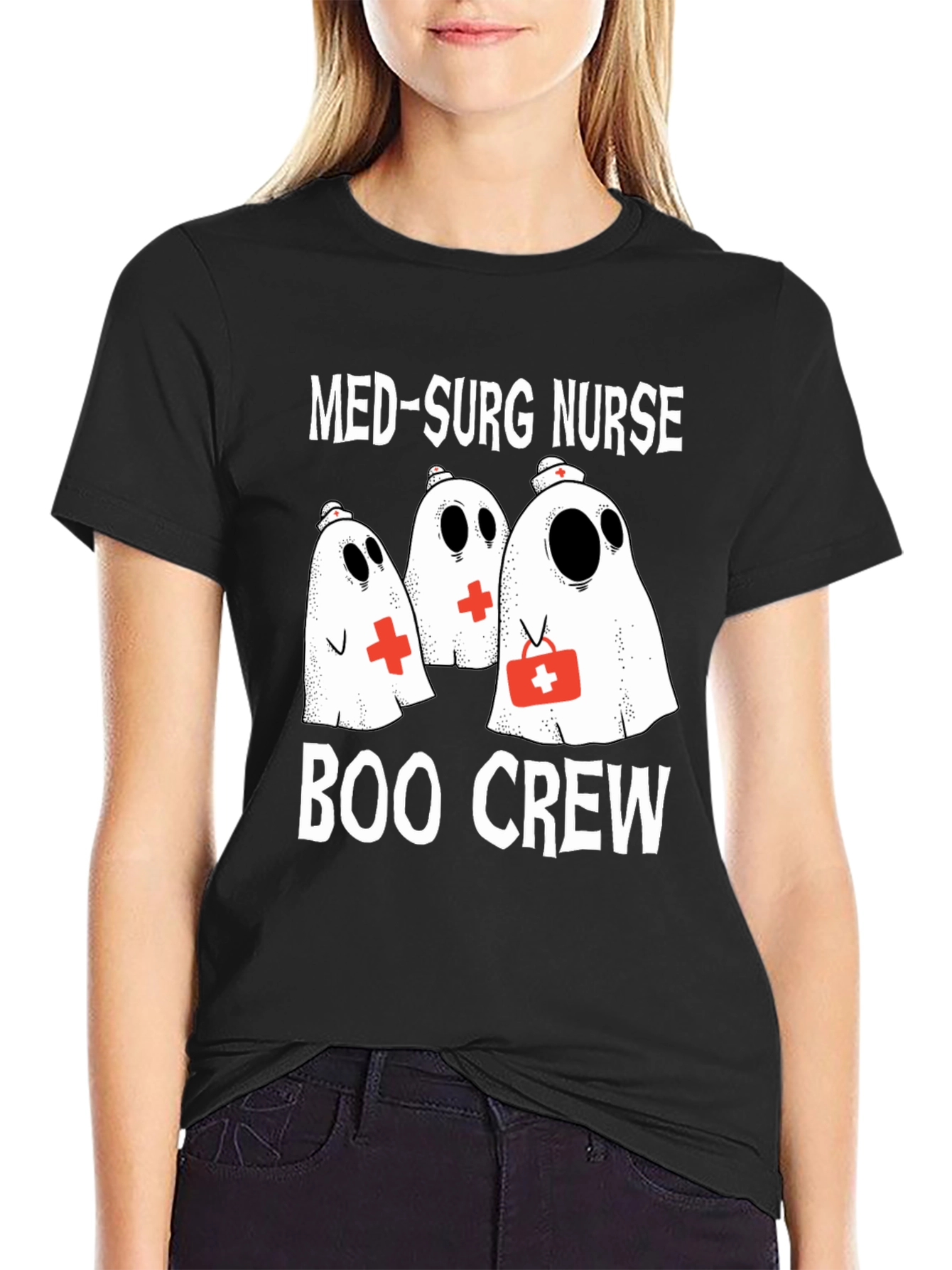 Med-Surg Nurse Boo Crew Halloween T-Shirt