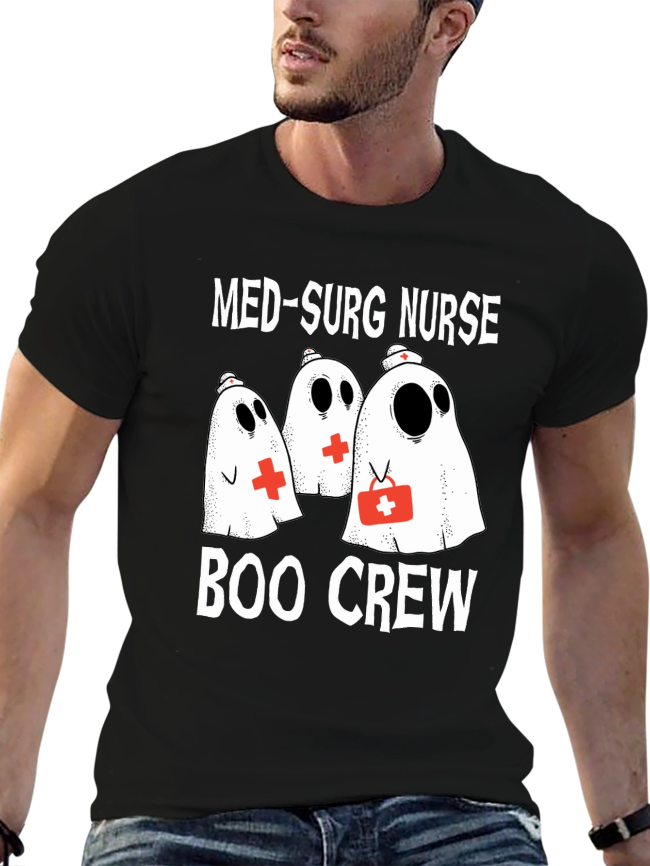 Med-Surg Nurse Boo Crew Halloween T-Shirt
