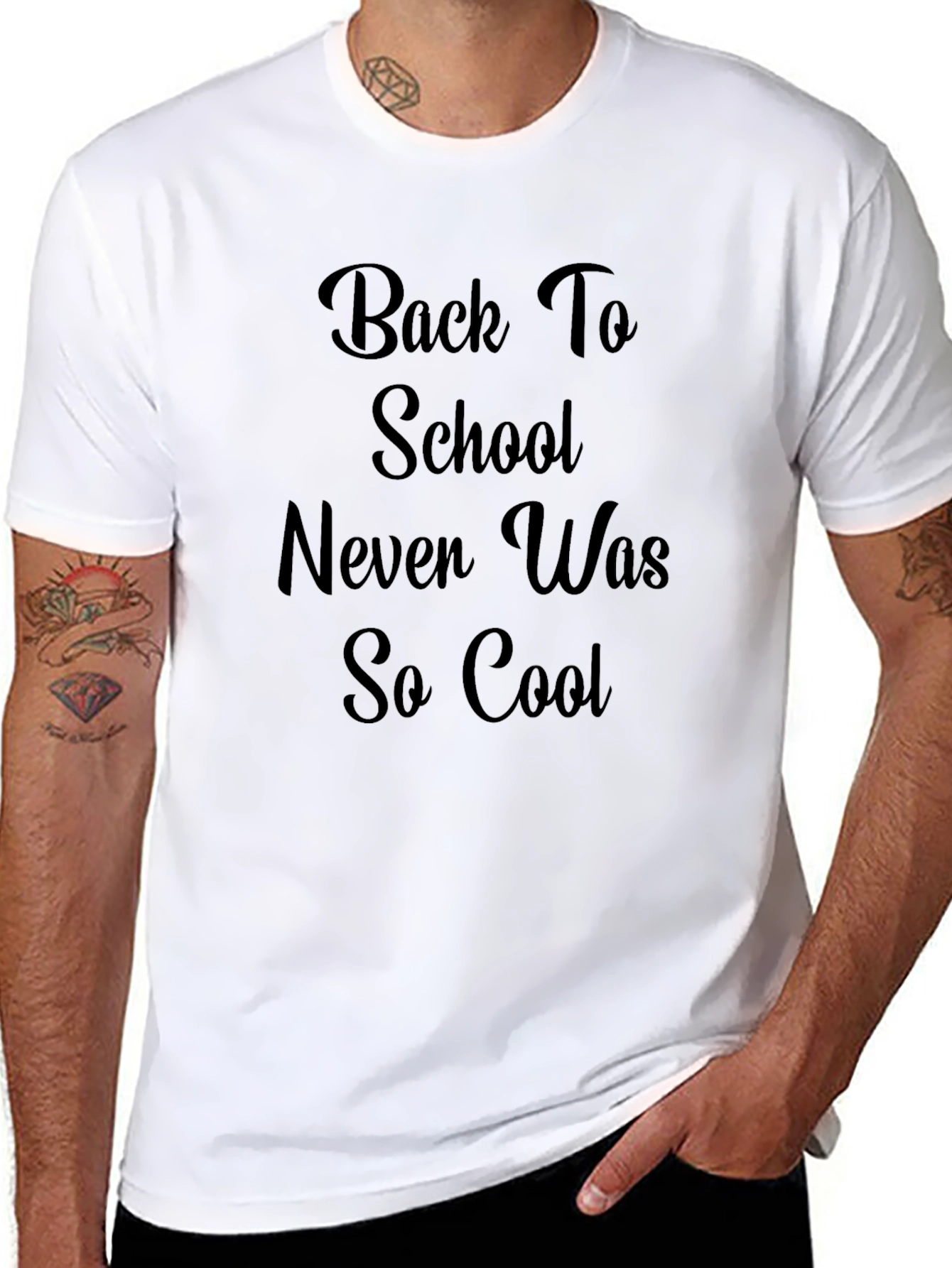 Back to School Graphic Tee - Cool Black T-Shirt