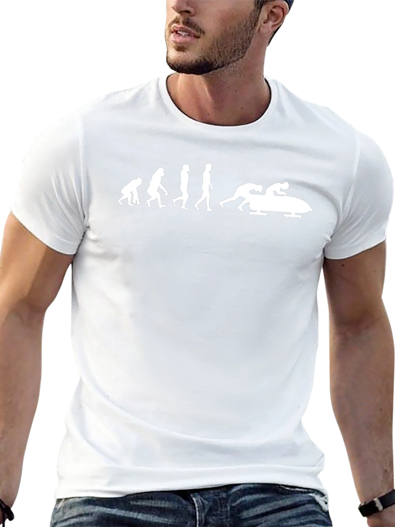 Bobsled Evolution T-Shirt - Black Cotton Tee
