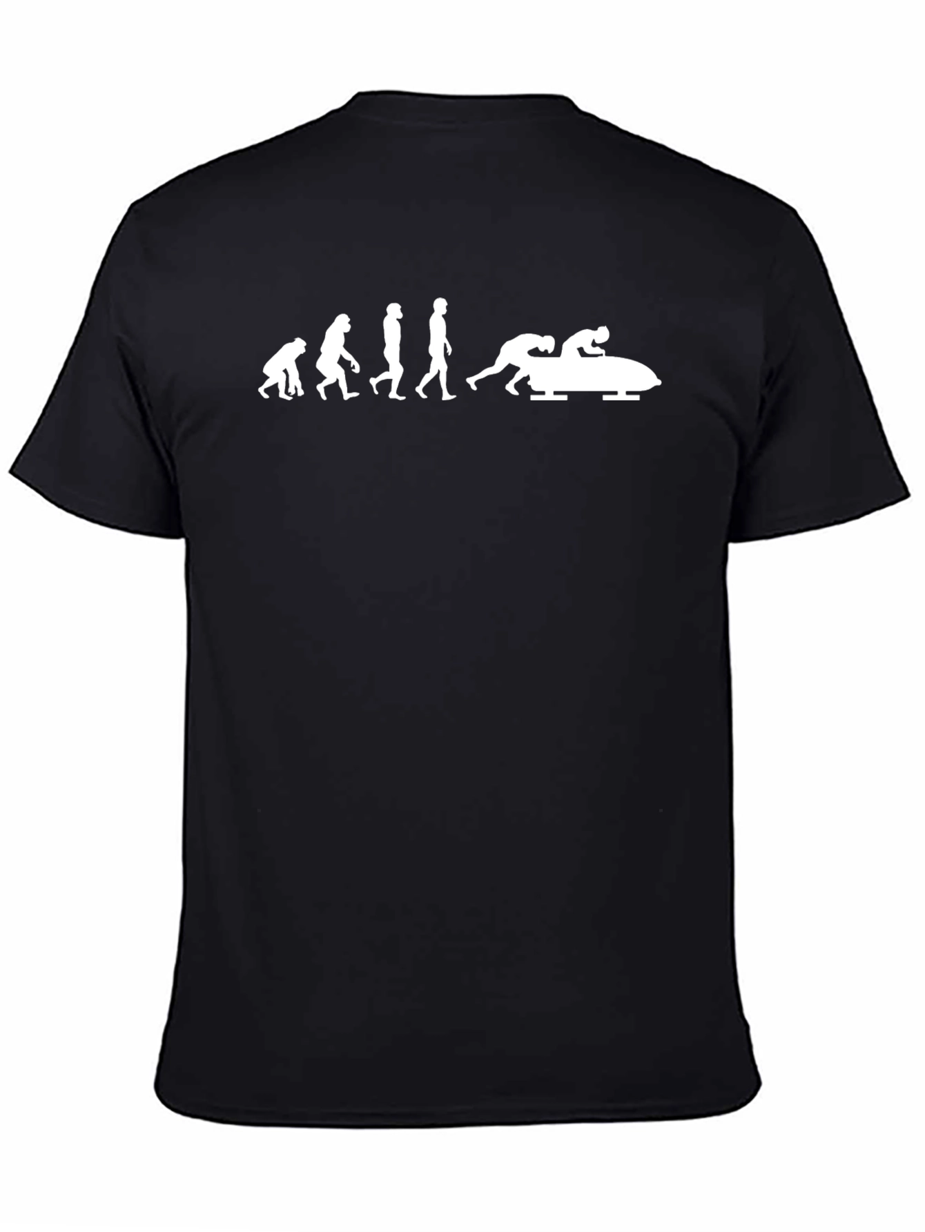 Bobsled Evolution T-Shirt - Black Cotton Tee