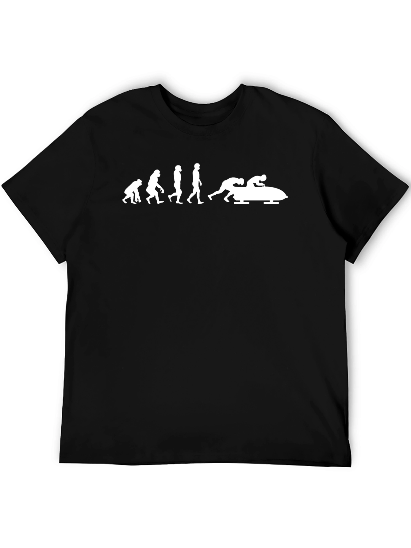 Bobsled Evolution T-Shirt - Black Cotton Tee