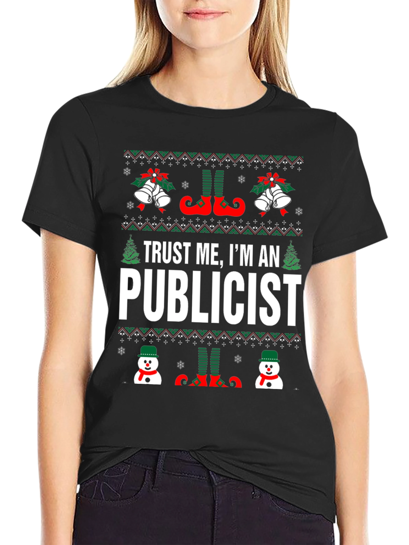 Trust Me Im an Publicist Ugly Christmas T-Shirt