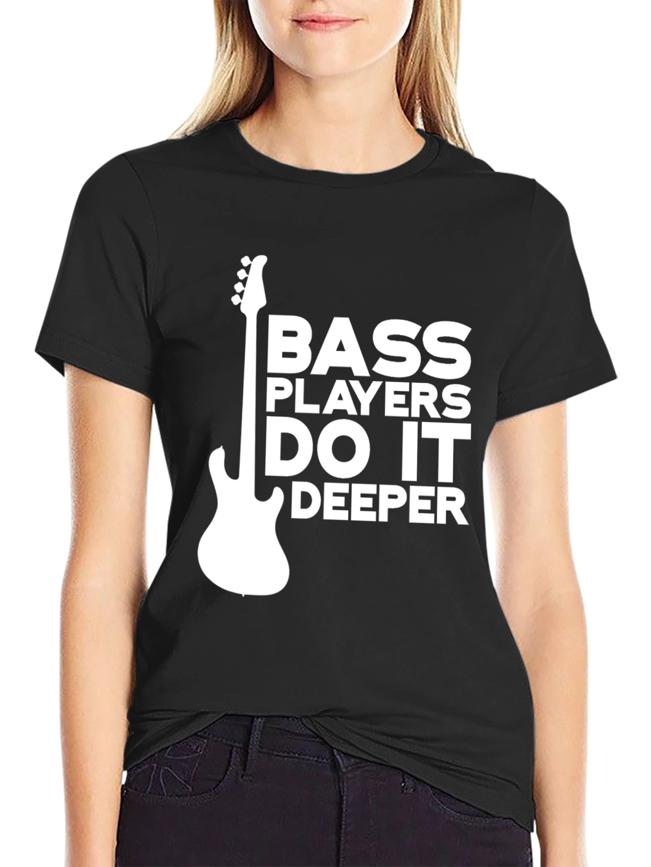 Bass Players Do It Deeper Graphic T-Shirt