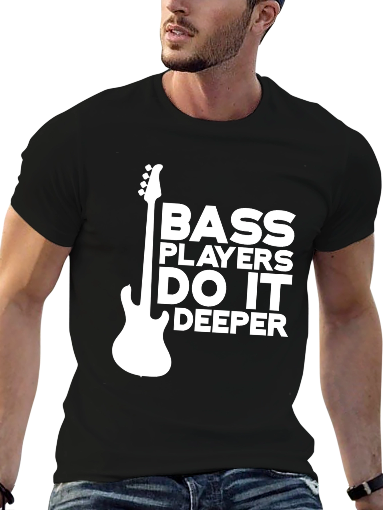 Bass Players Do It Deeper Graphic T-Shirt