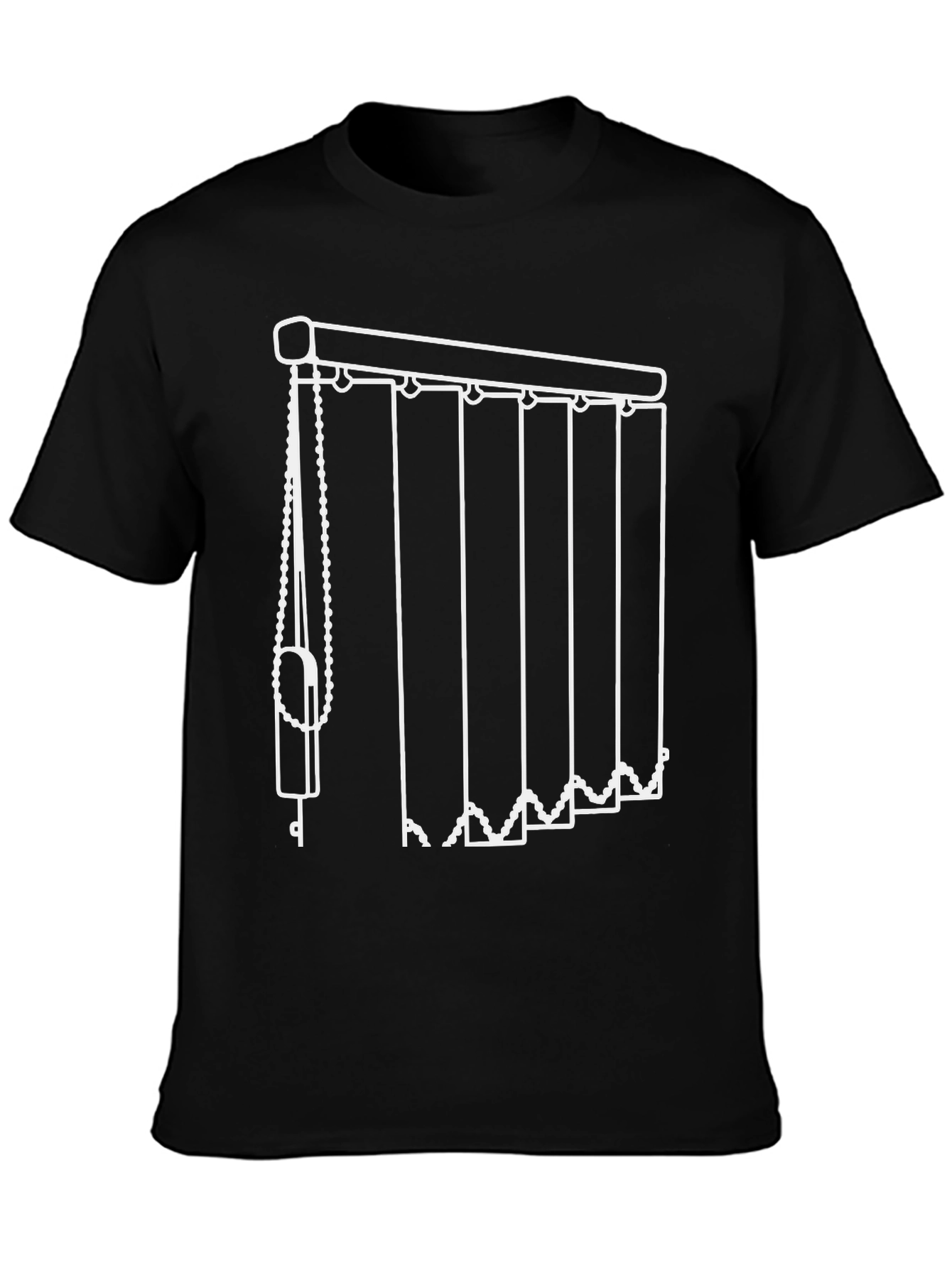 Novelty Vertical Blinds Graphic Tee - Black