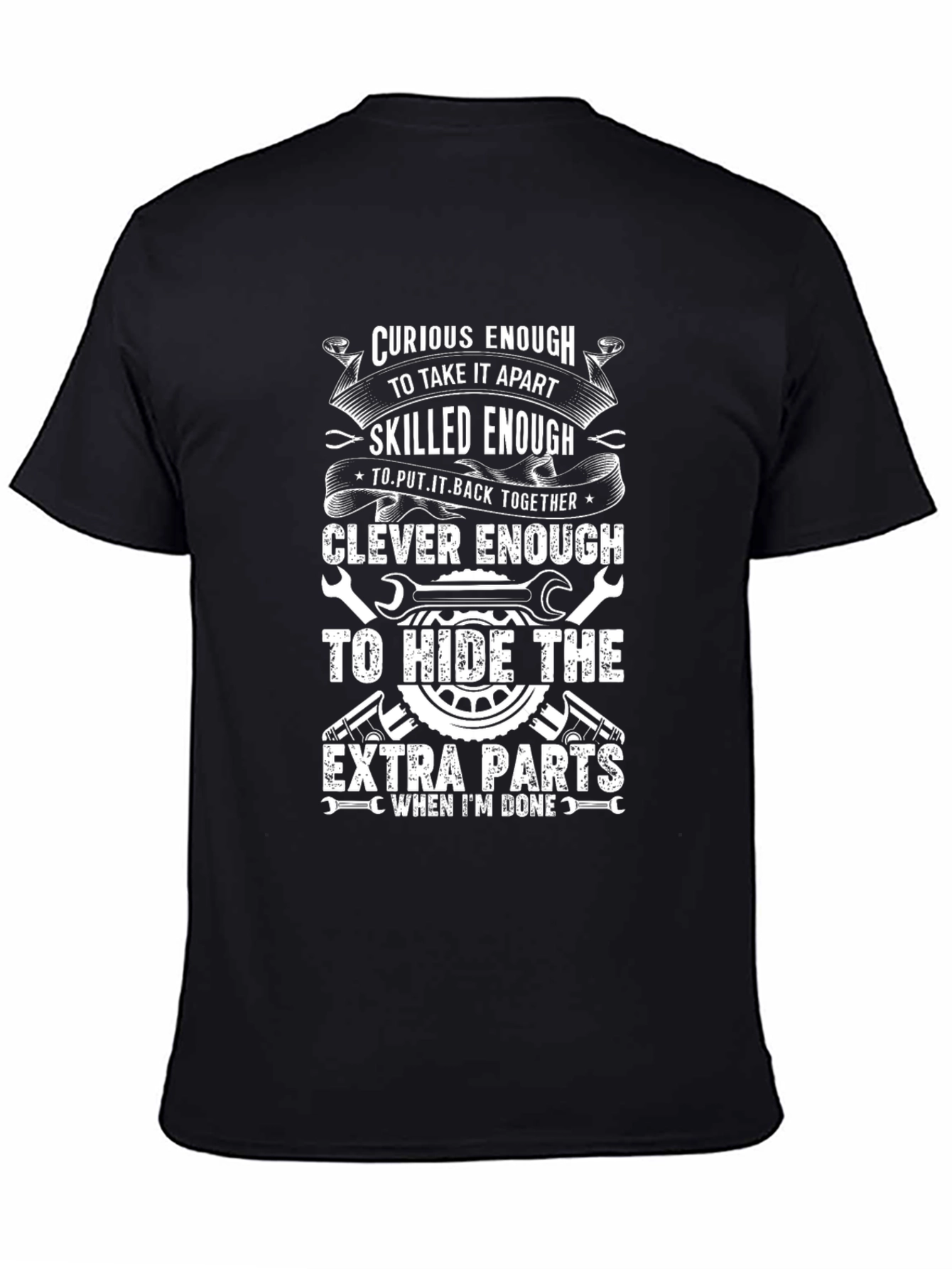 Curious Enough Mechanic Humor T-Shirt