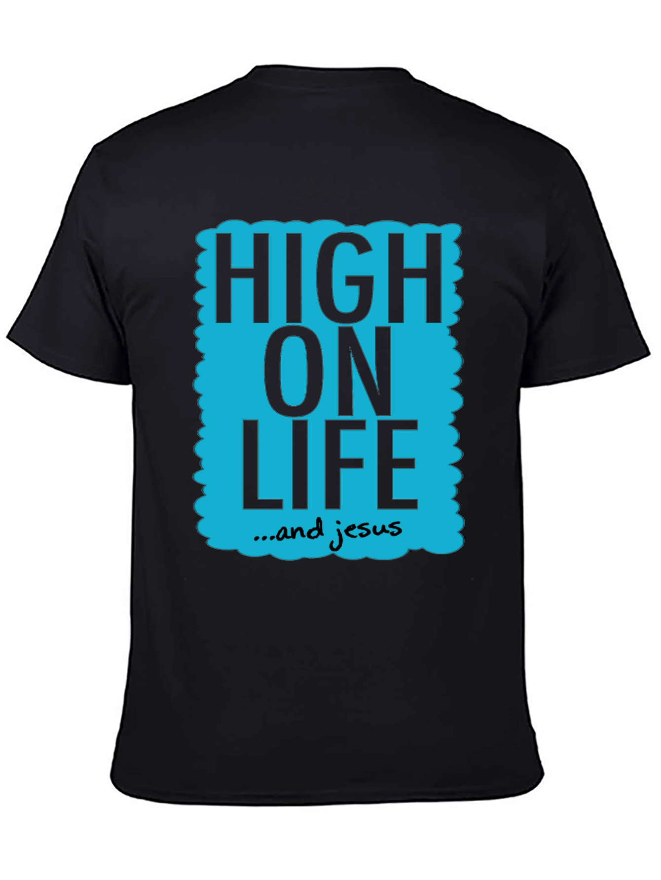 High On Life & Jesus Graphic Tee - Black