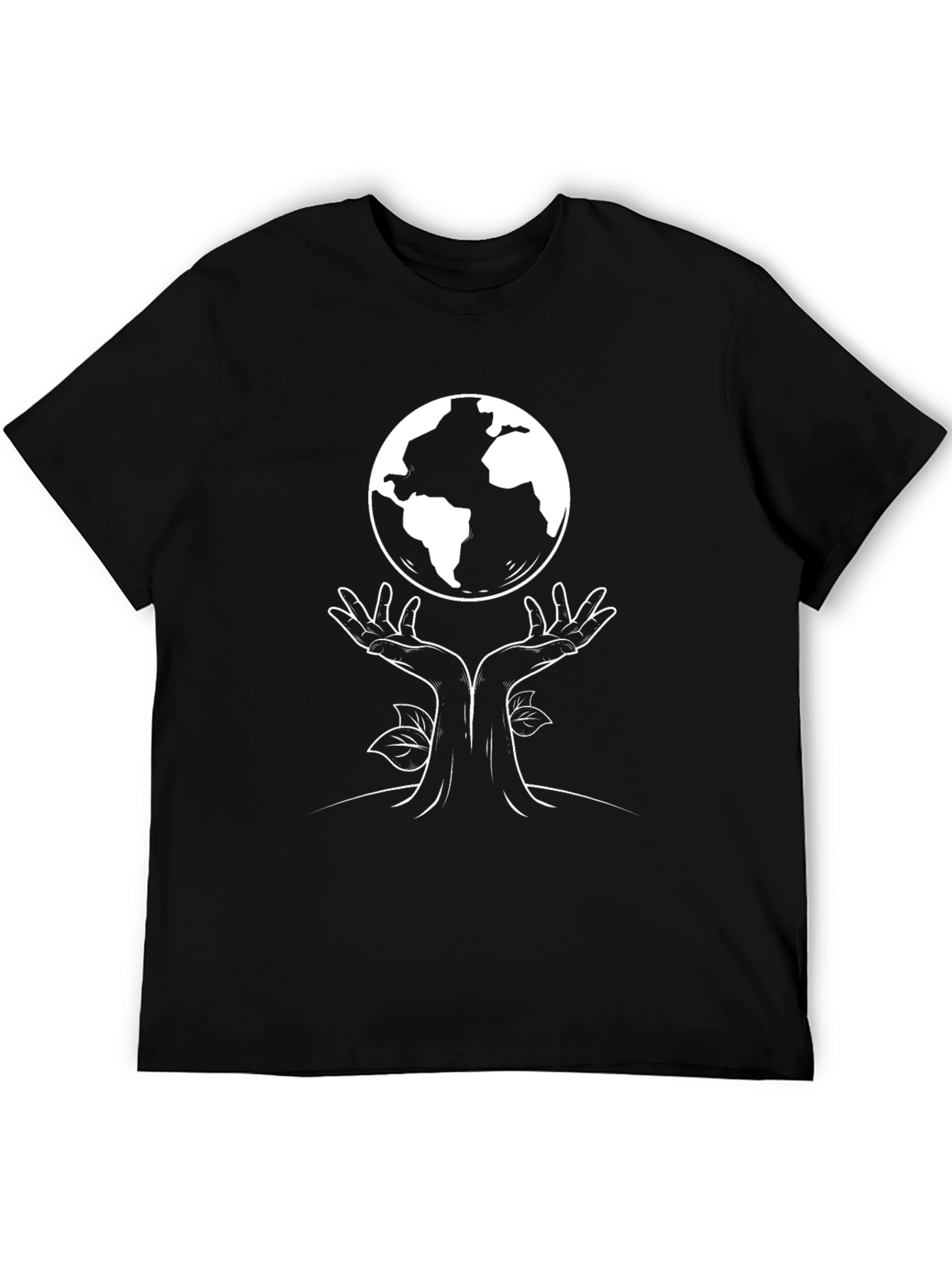 Earth Hands Graphic Tee - Nature Lover T-Shirt