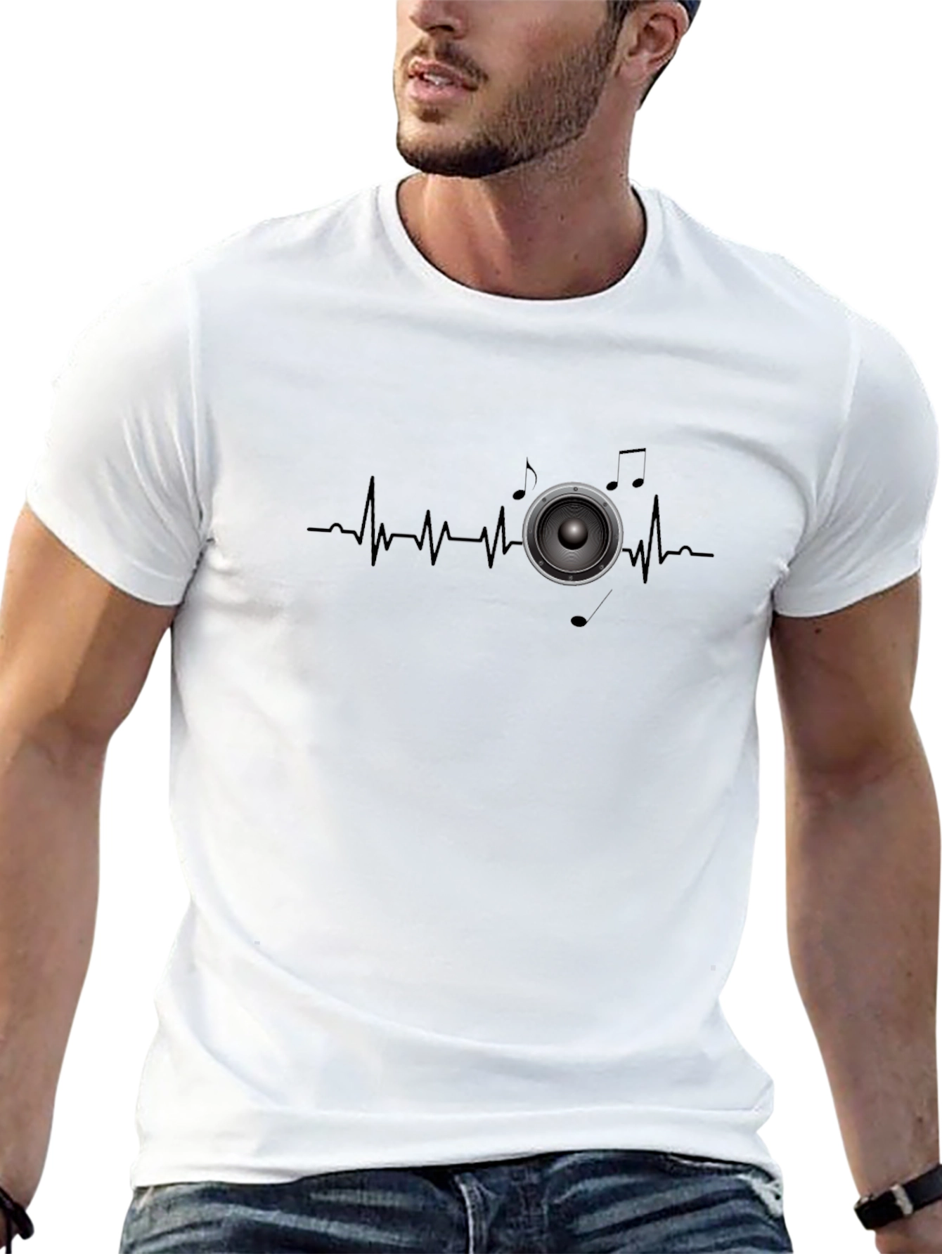 Music Heartbeat Speaker T-Shirt