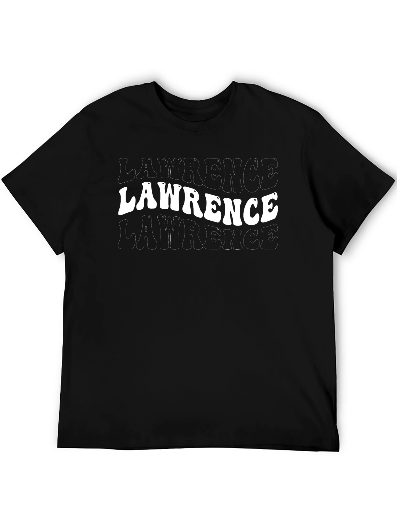 Lawrence Graphic Print Black T-Shirt