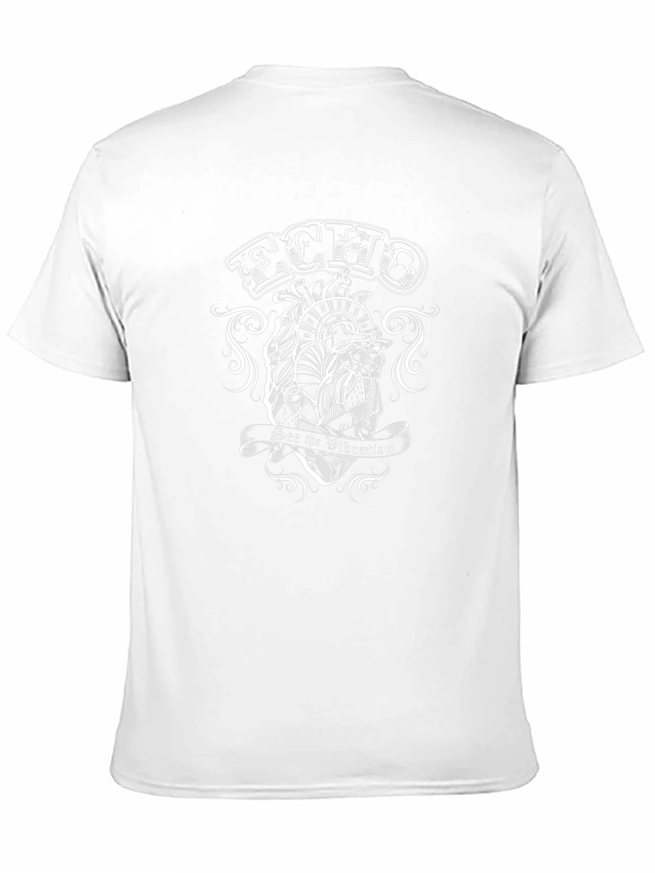 Echo Heart Vibration Graphic Print T-Shirt