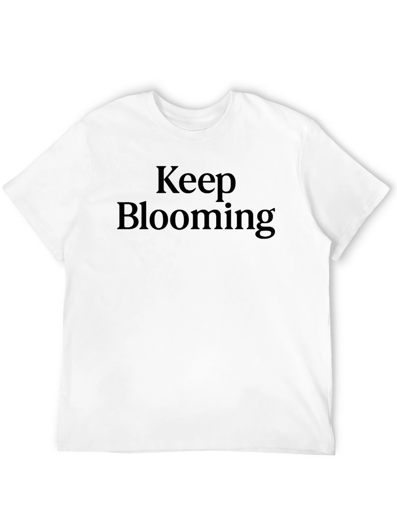 Keep Blooming Black T-Shirt