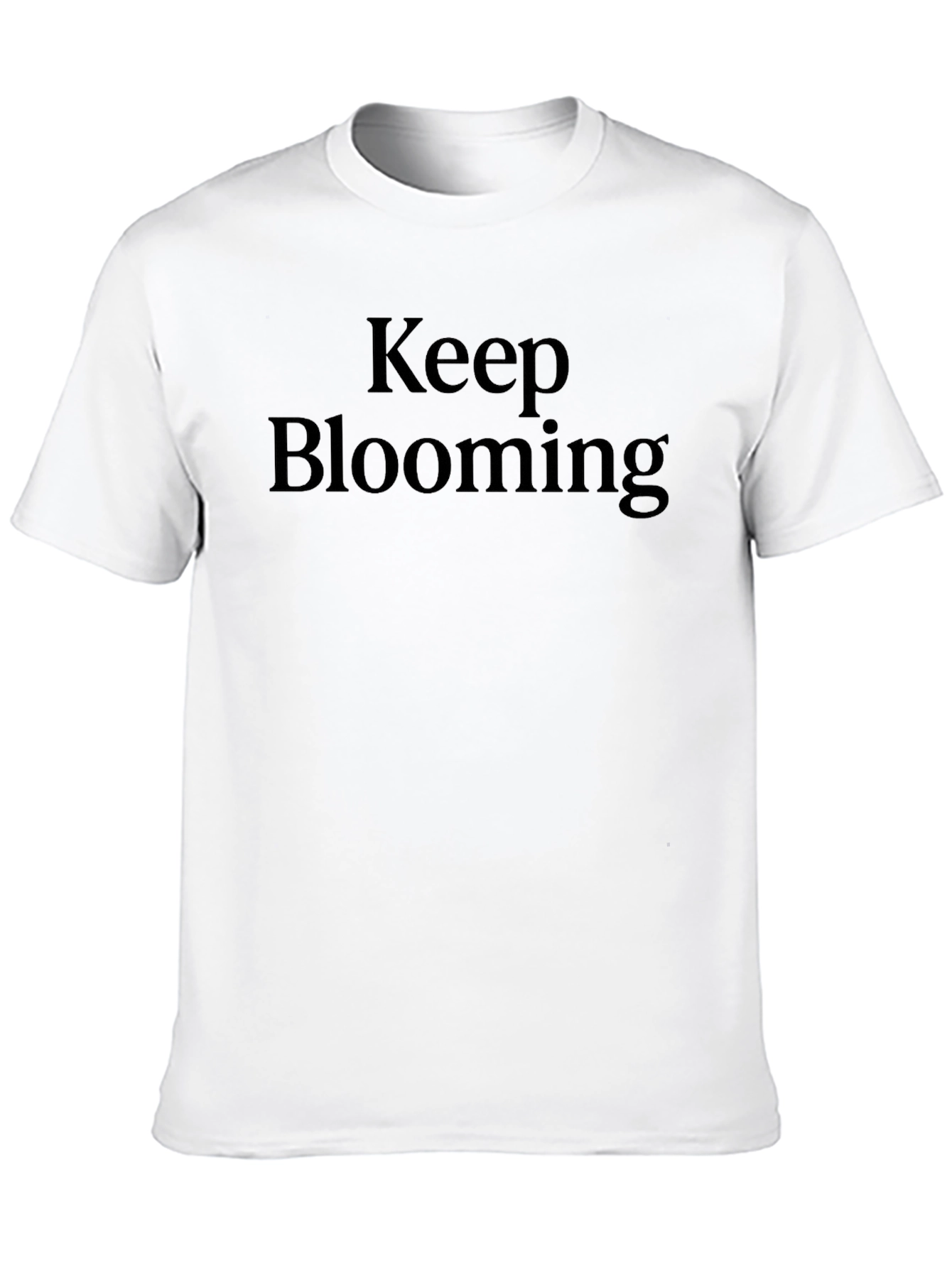 Keep Blooming Black T-Shirt