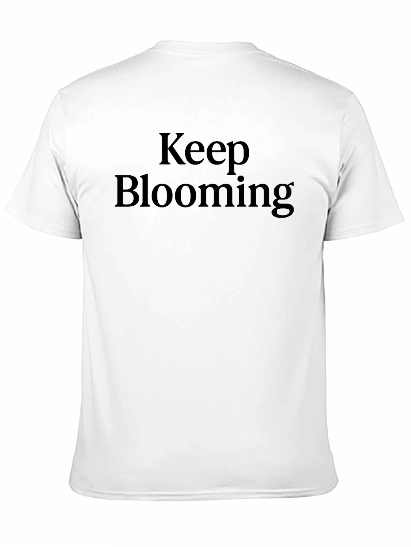 Keep Blooming Black T-Shirt