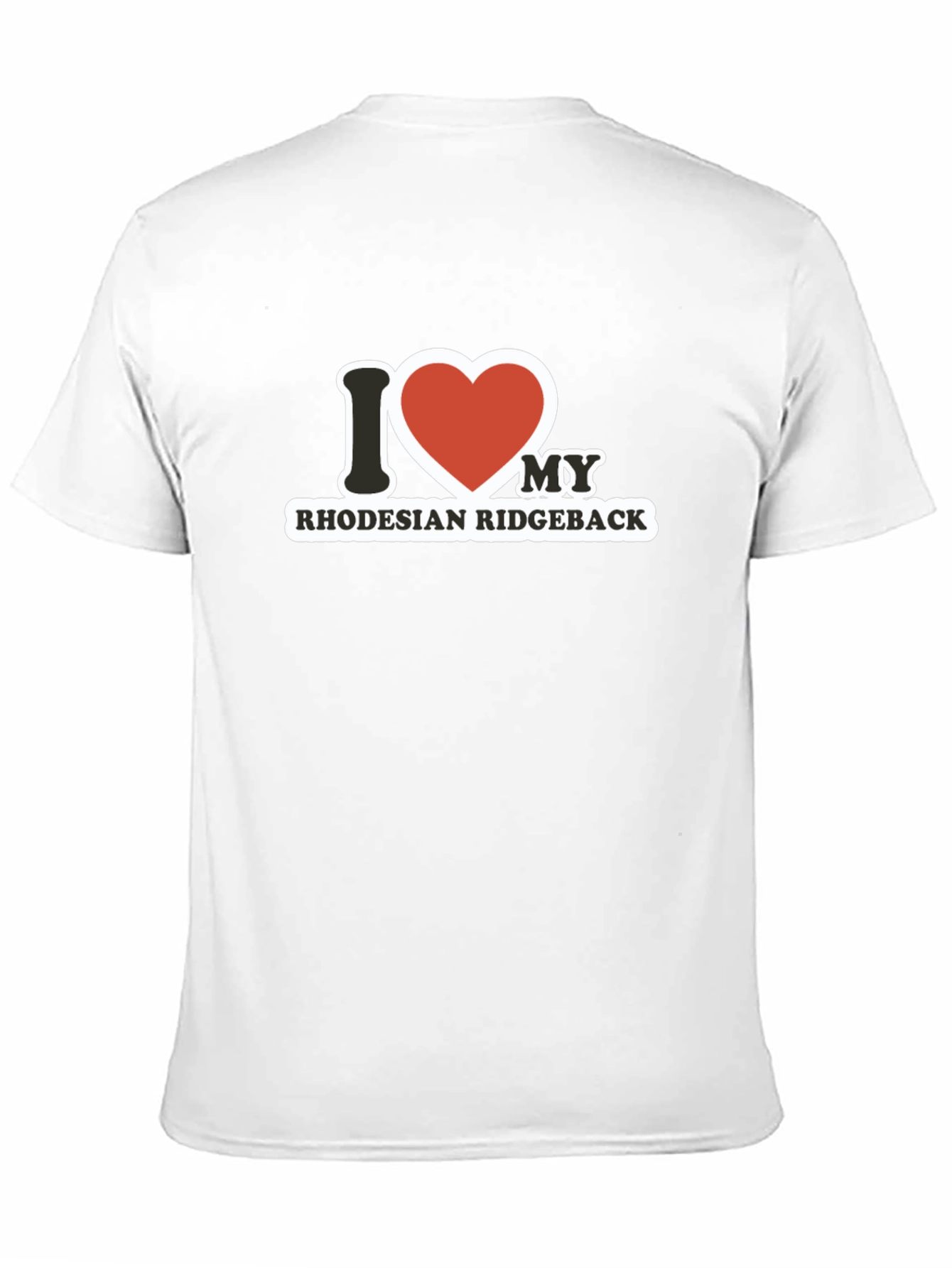 I Love My Rhodesian Ridgeback Black T-Shirt