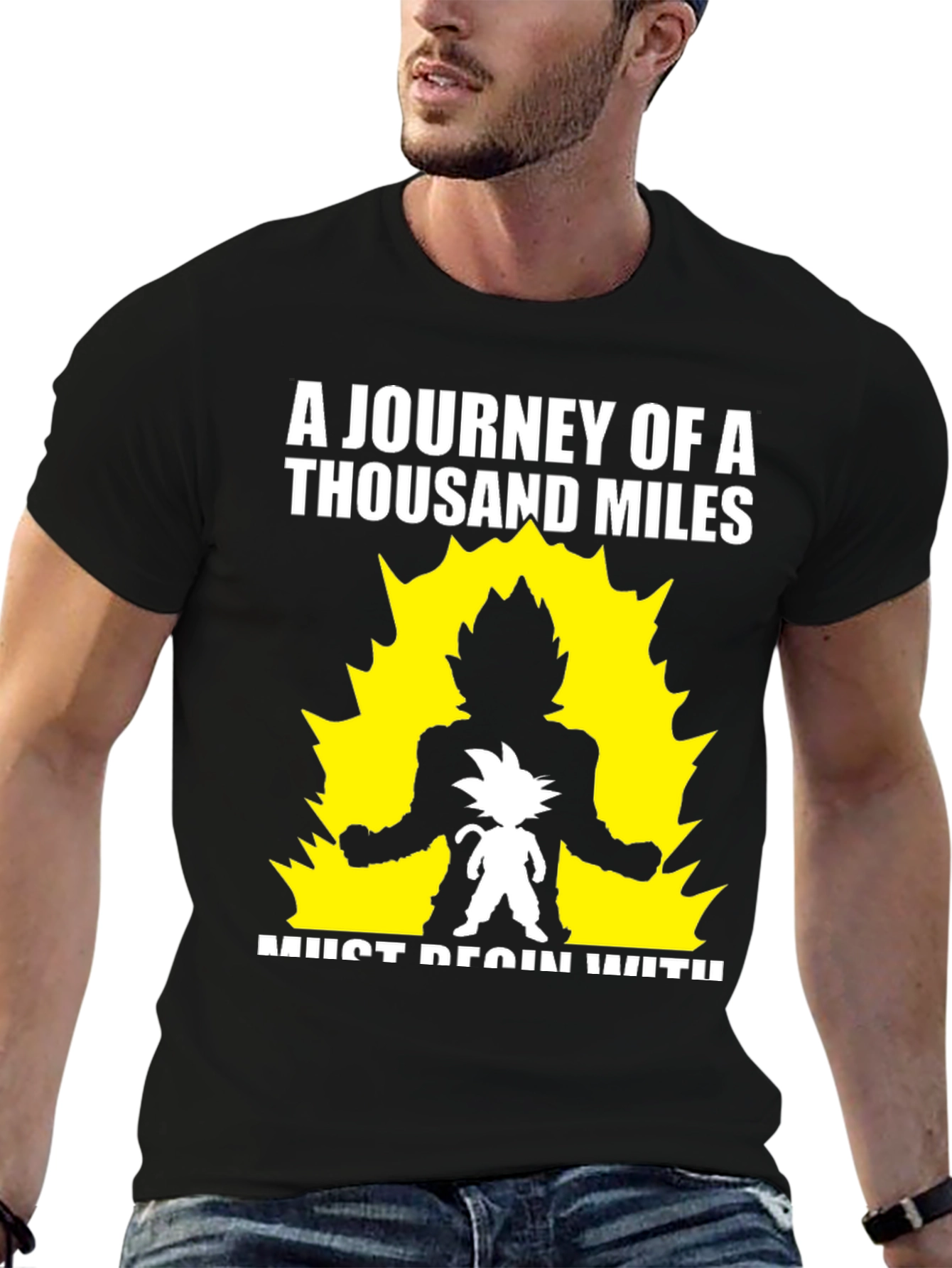 Goku Journey T-Shirt - Thousand Miles Start Here
