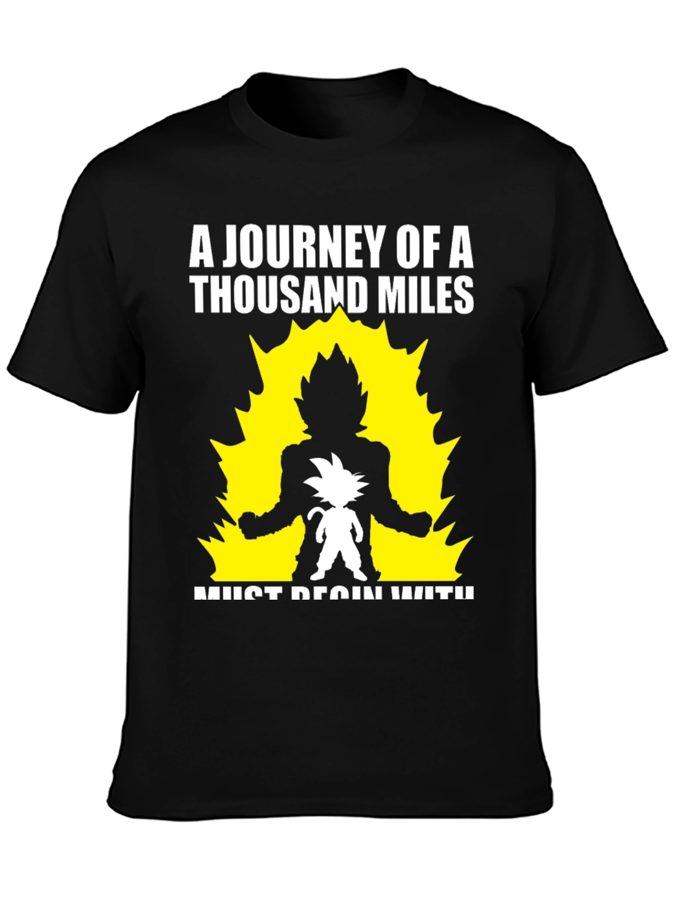 Goku Journey T-Shirt - Thousand Miles Start Here