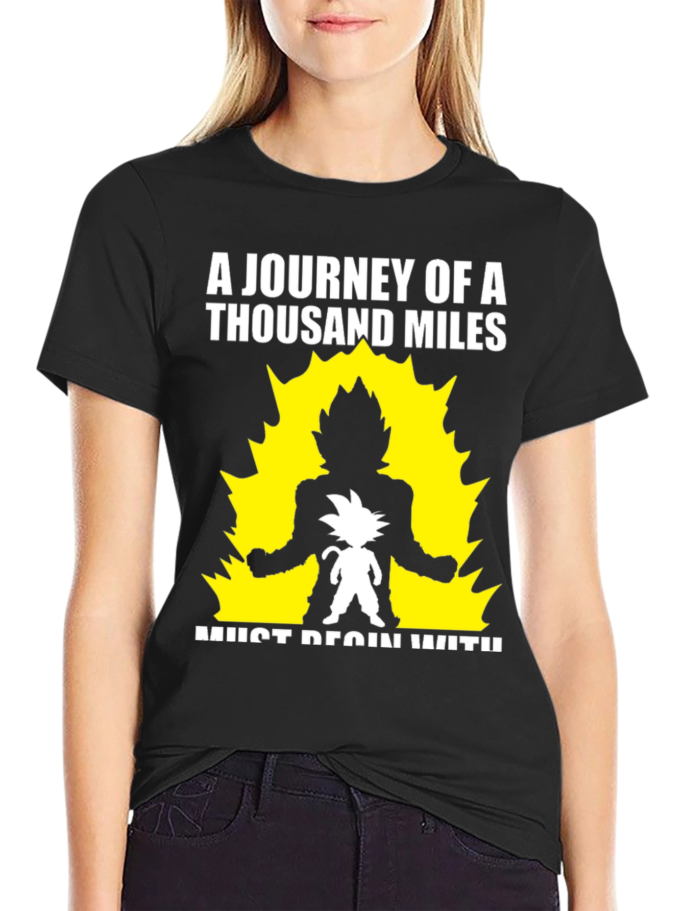 Goku Journey T-Shirt - Thousand Miles Start Here