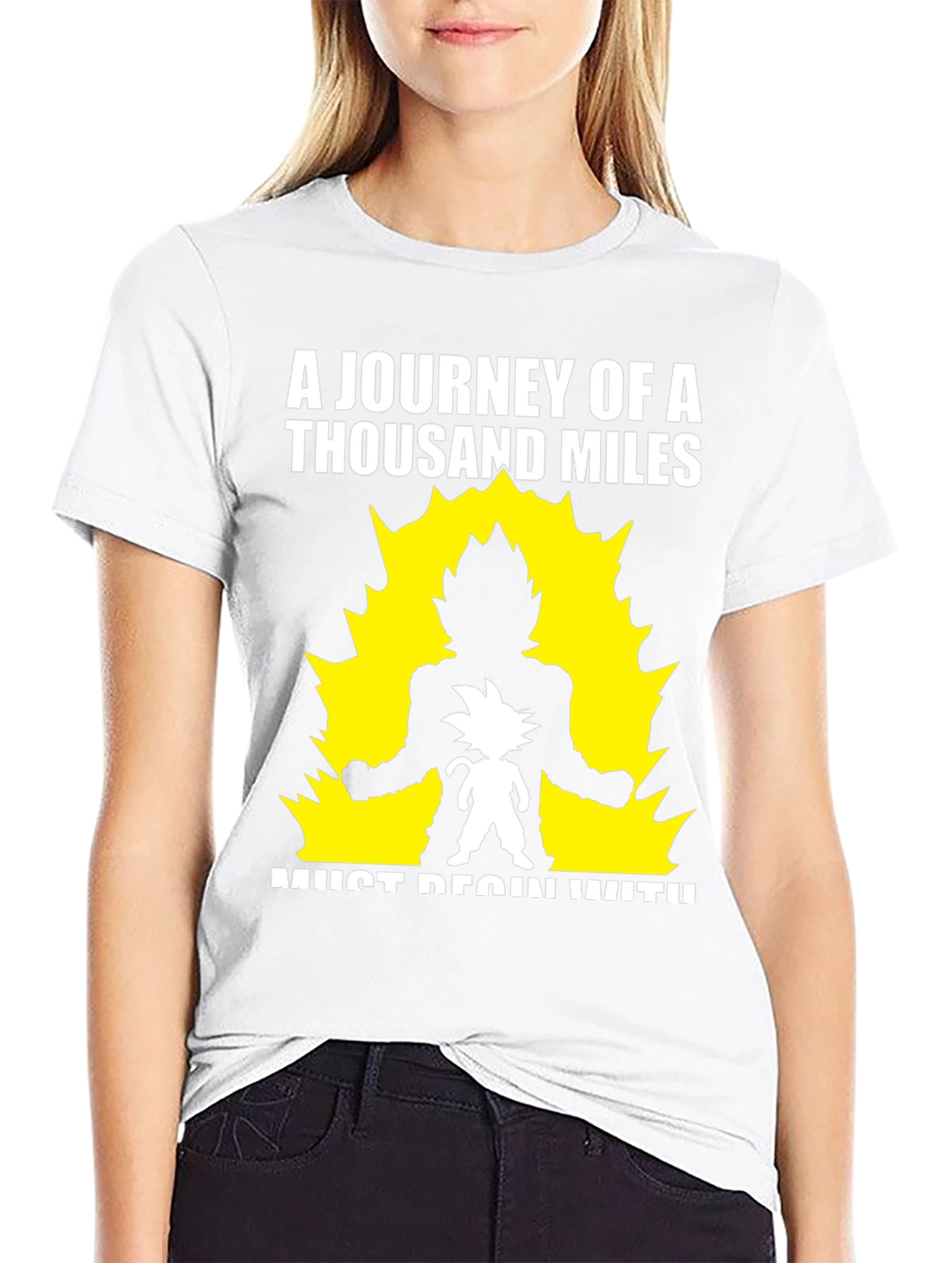Goku Journey T-Shirt - Thousand Miles Start Here