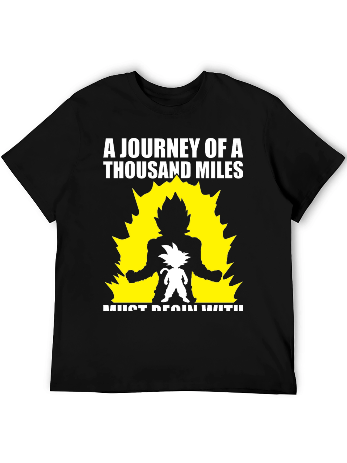 Goku Journey T-Shirt - Thousand Miles Start Here