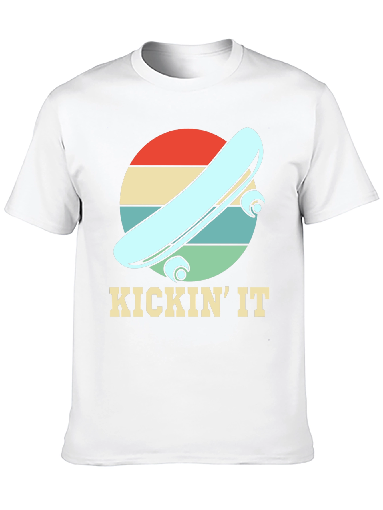 KICKIN IT Skateboard Retro Tee