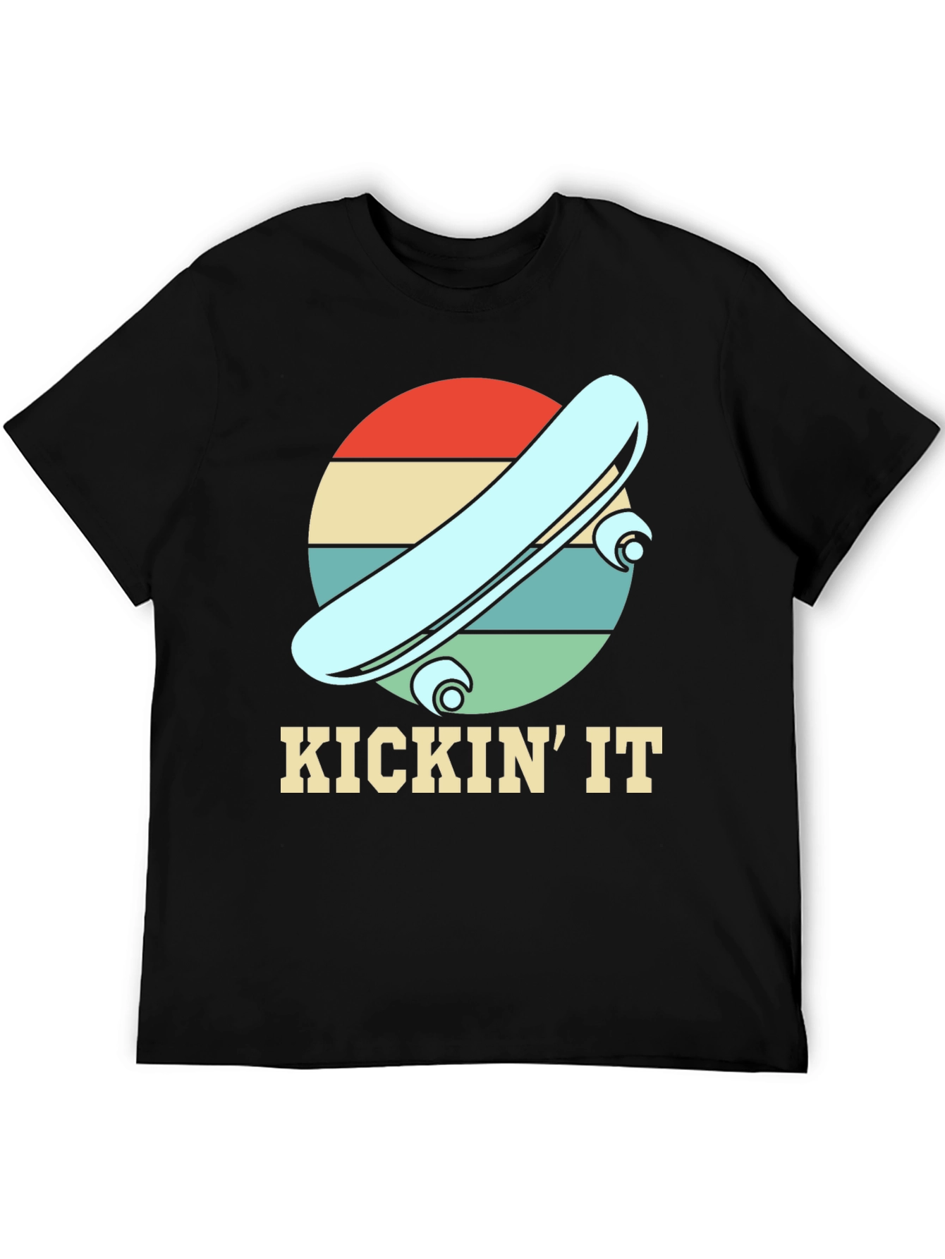 KICKIN IT Skateboard Retro Tee
