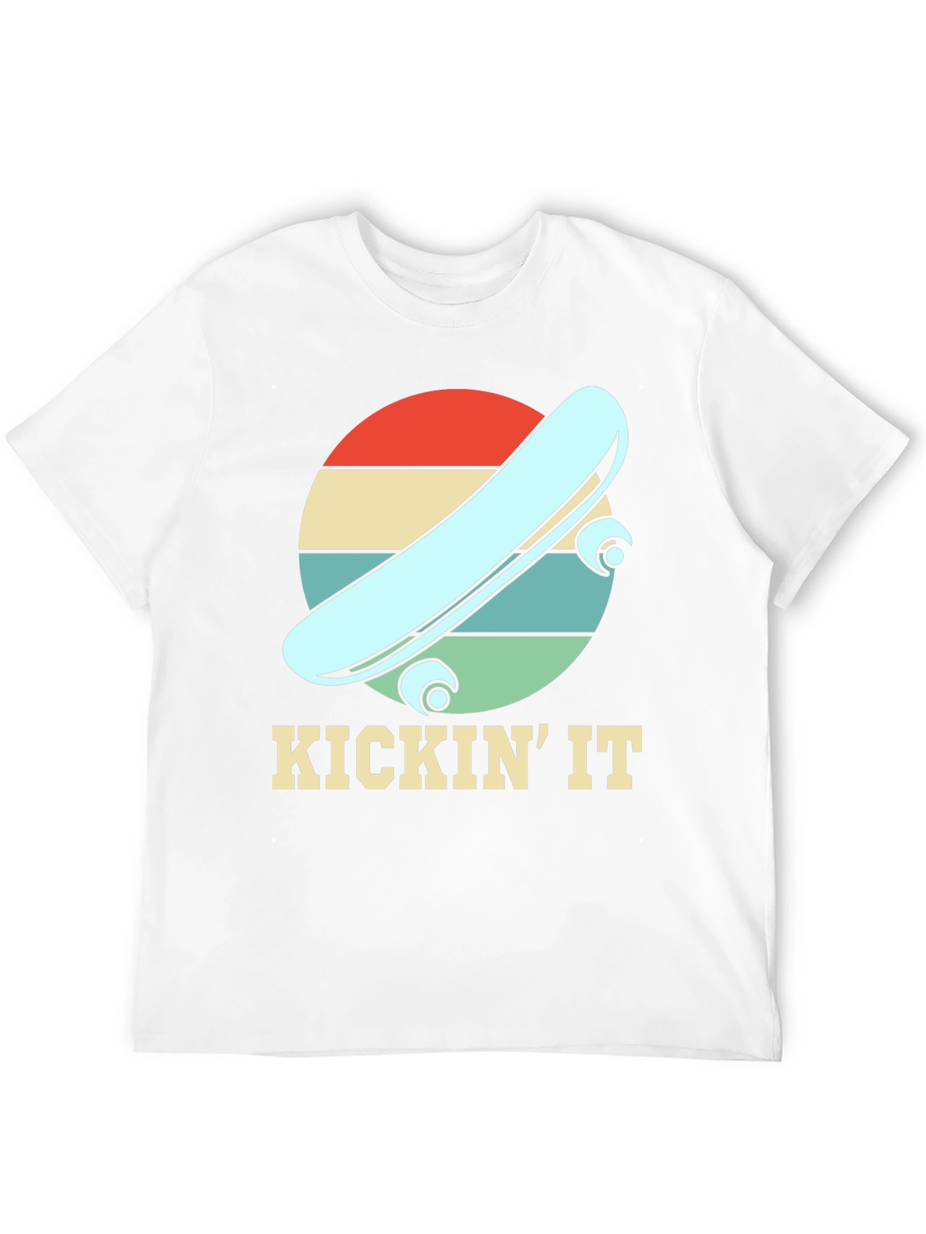 KICKIN IT Skateboard Retro Tee
