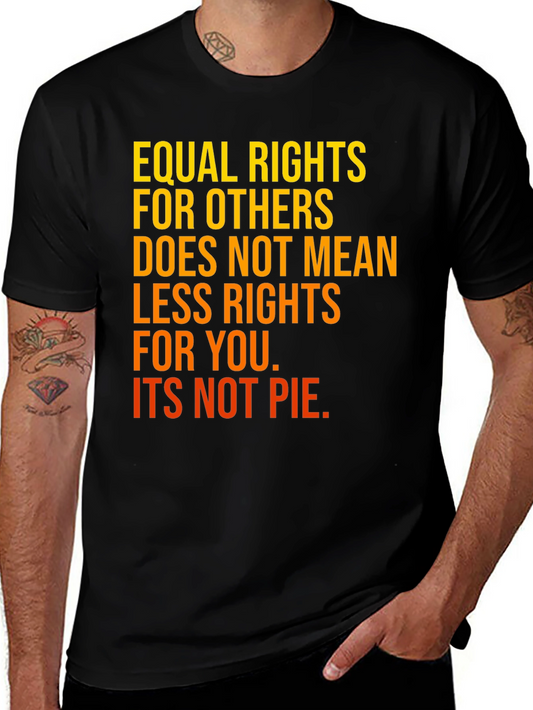 Equal Rights T-Shirt - Black Cotton Advocacy Tee