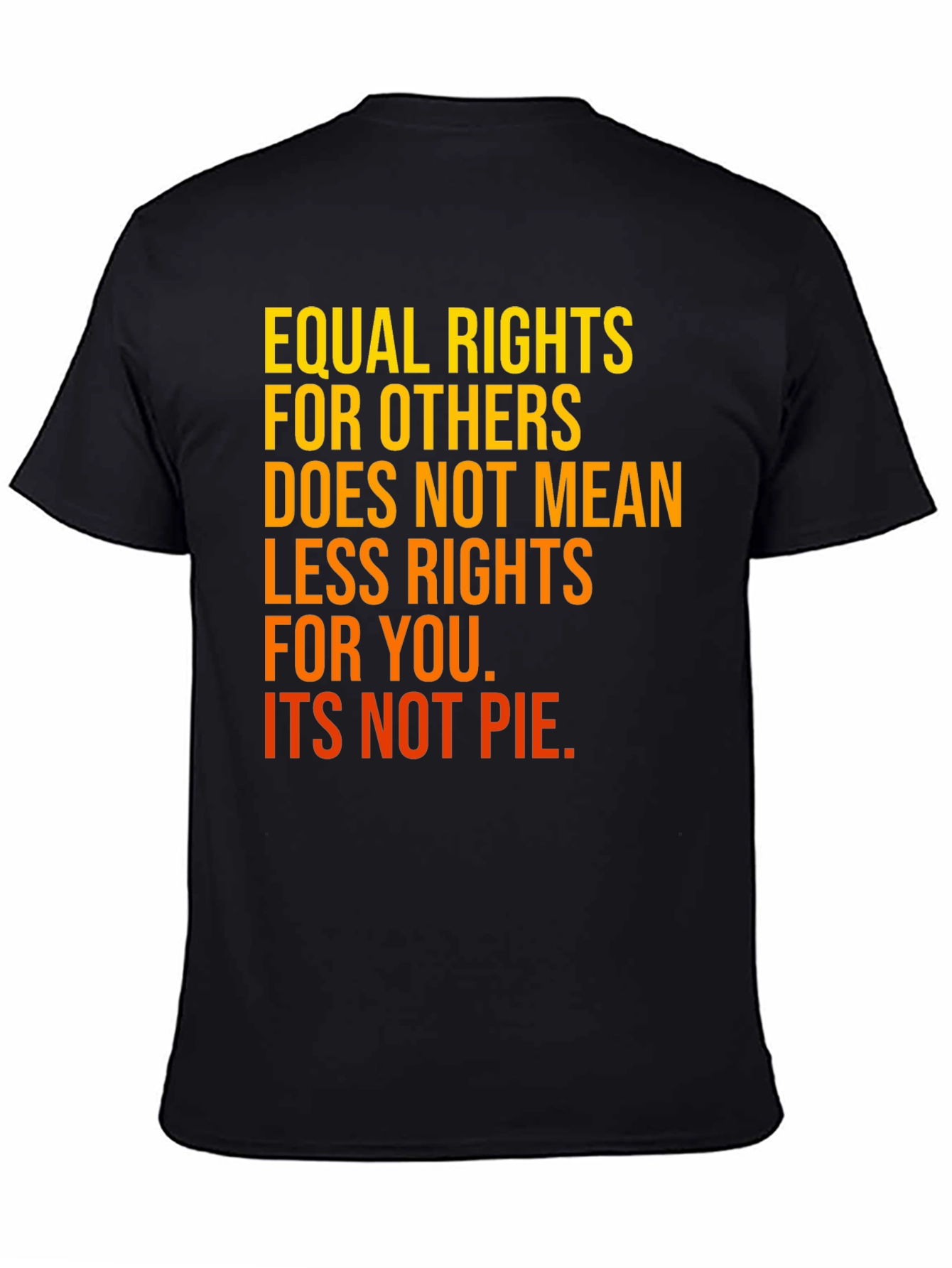 Equal Rights T-Shirt - Black Cotton Advocacy Tee
