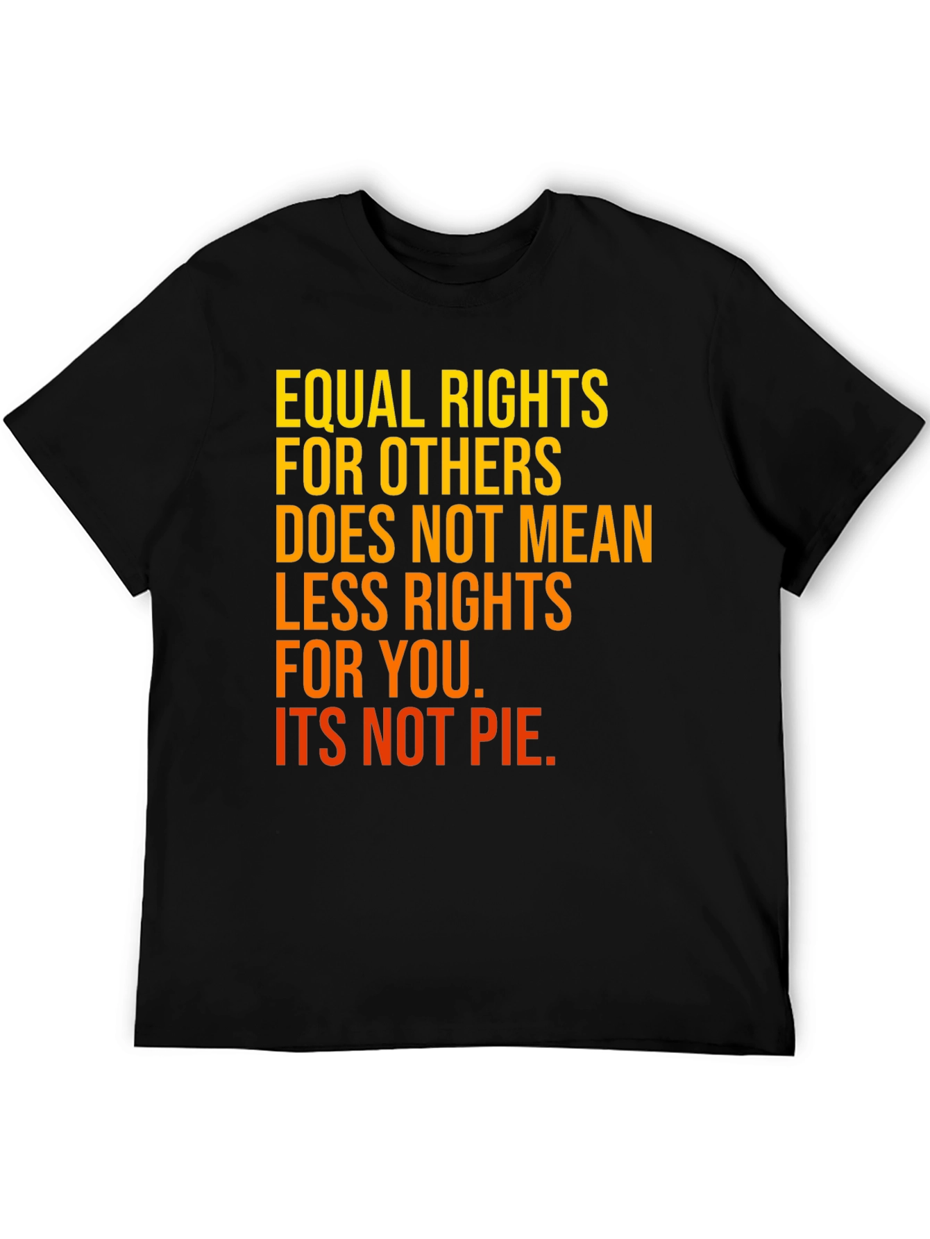 Equal Rights T-Shirt - Black Cotton Advocacy Tee