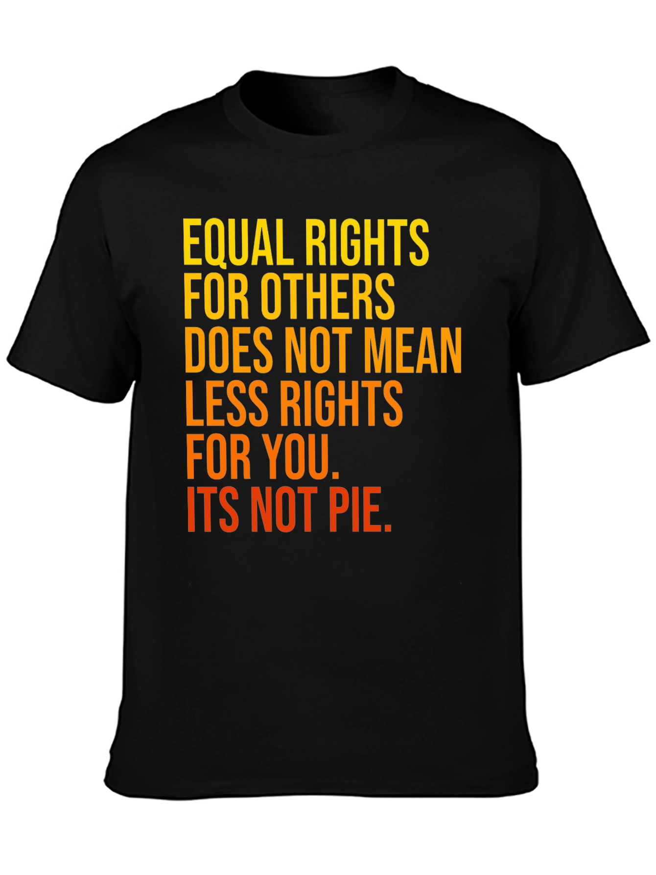 Equal Rights T-Shirt - Black Cotton Advocacy Tee