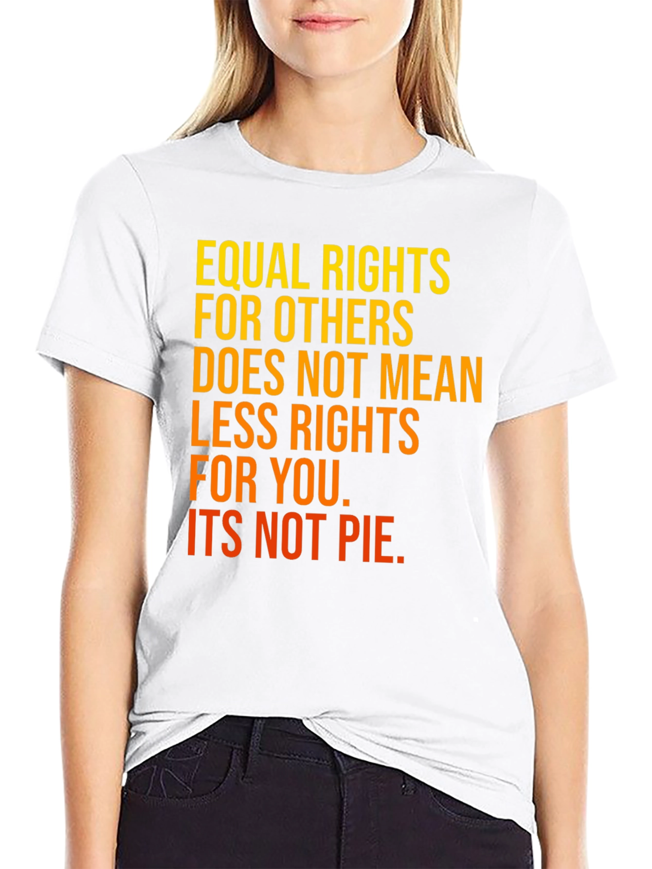 Equal Rights T-Shirt - Black Cotton Advocacy Tee