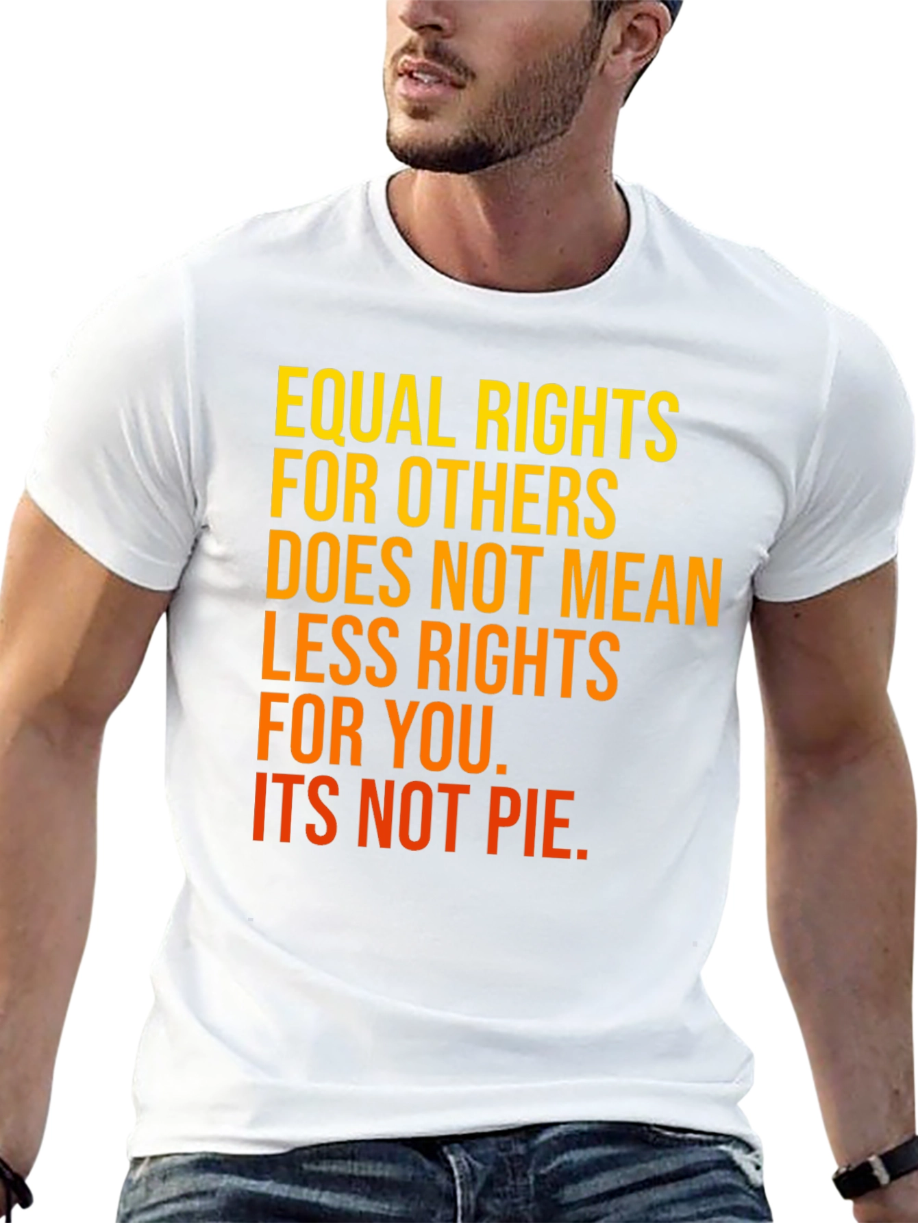 Equal Rights T-Shirt - Black Cotton Advocacy Tee