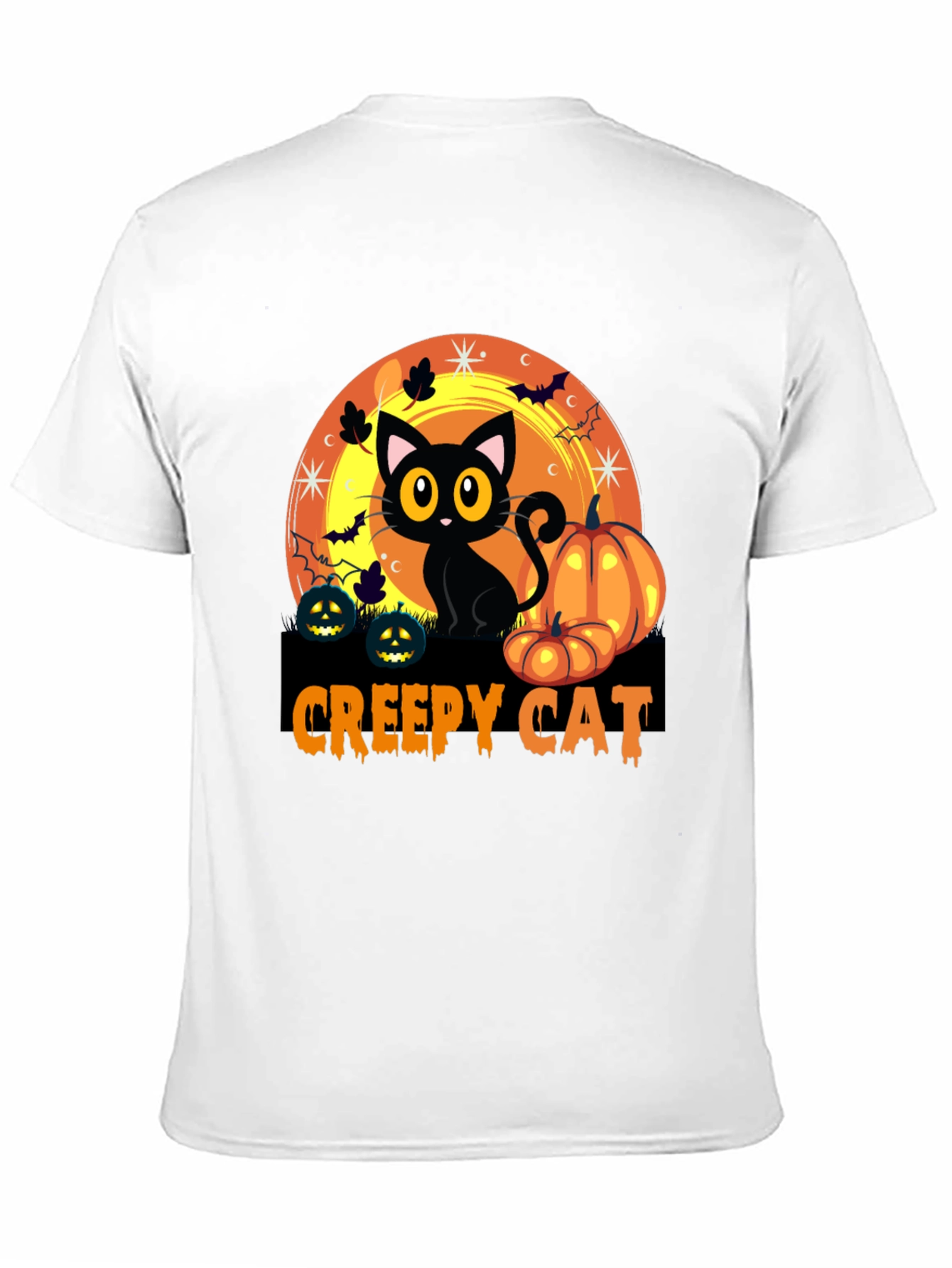 Creepy Cat Halloween T-Shirt