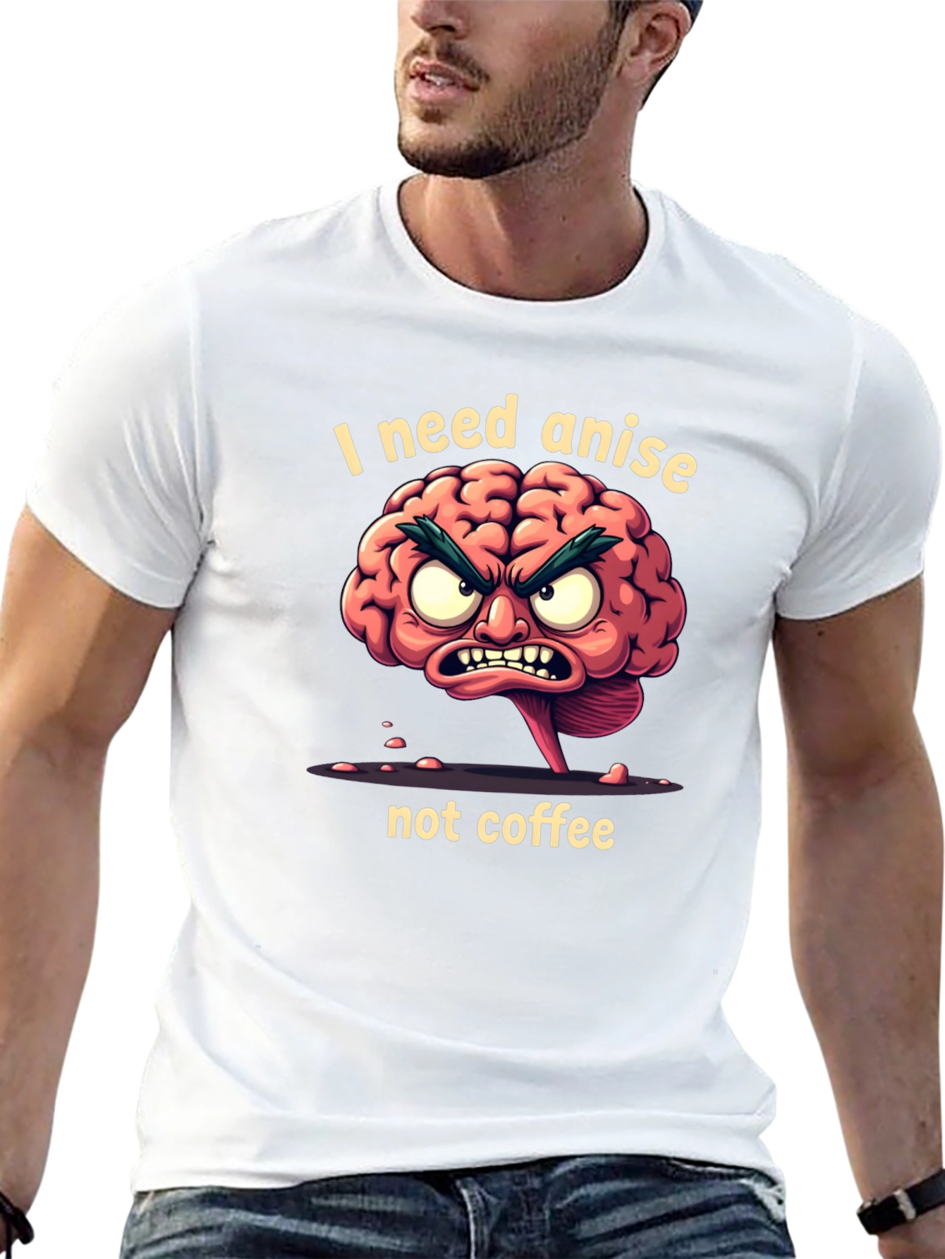Funny Brain Anise T-Shirt - Coffee Alternative
